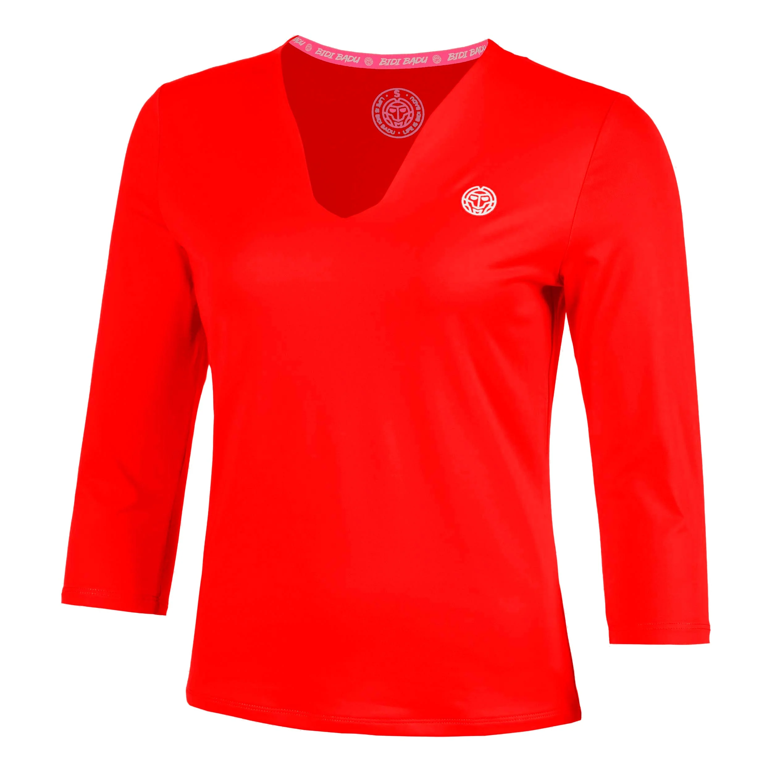 Crew 2.0 V-Neck Longsleeve Damen-rot - Image 5