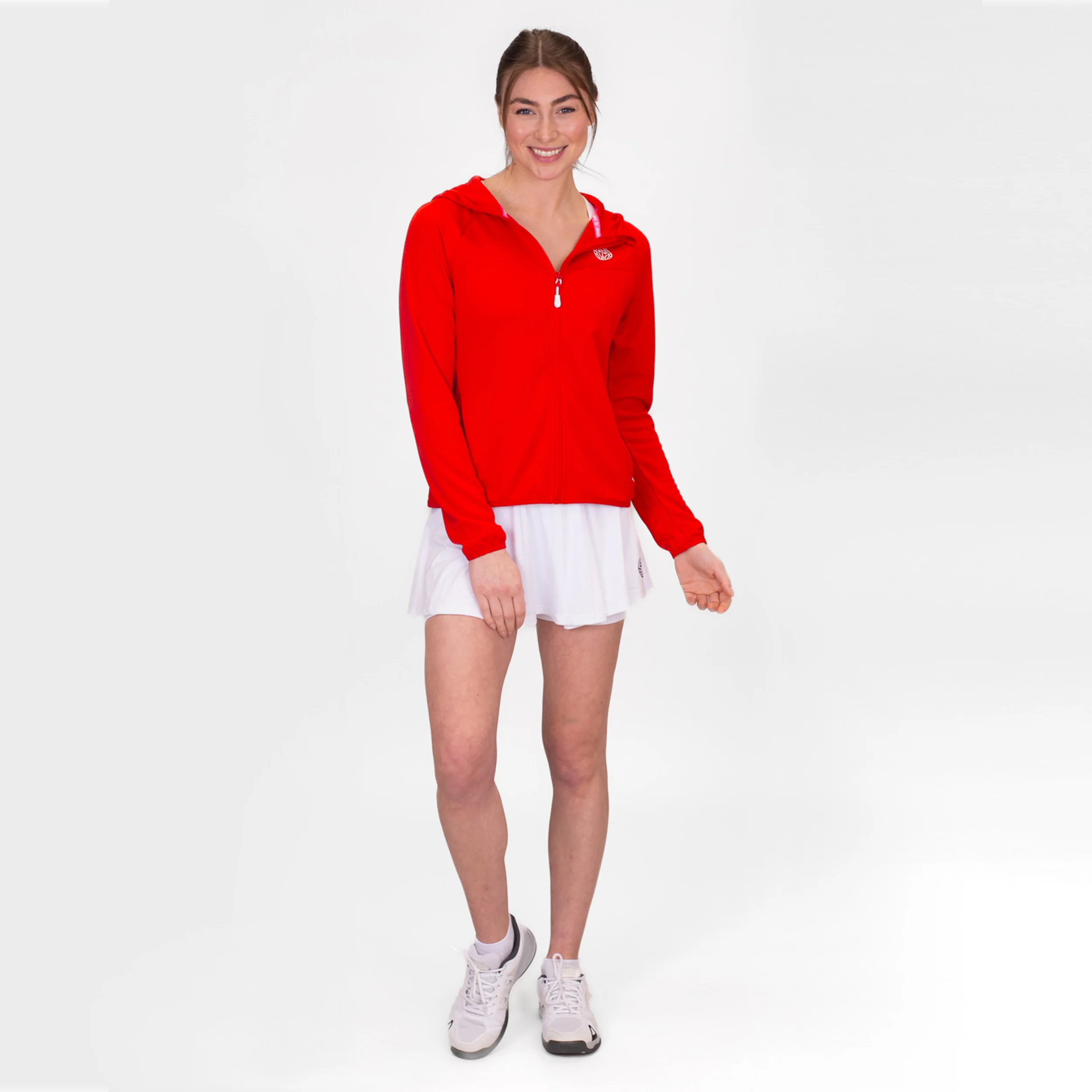 Crew Trainingsjacke Damen-Rot - Image 9