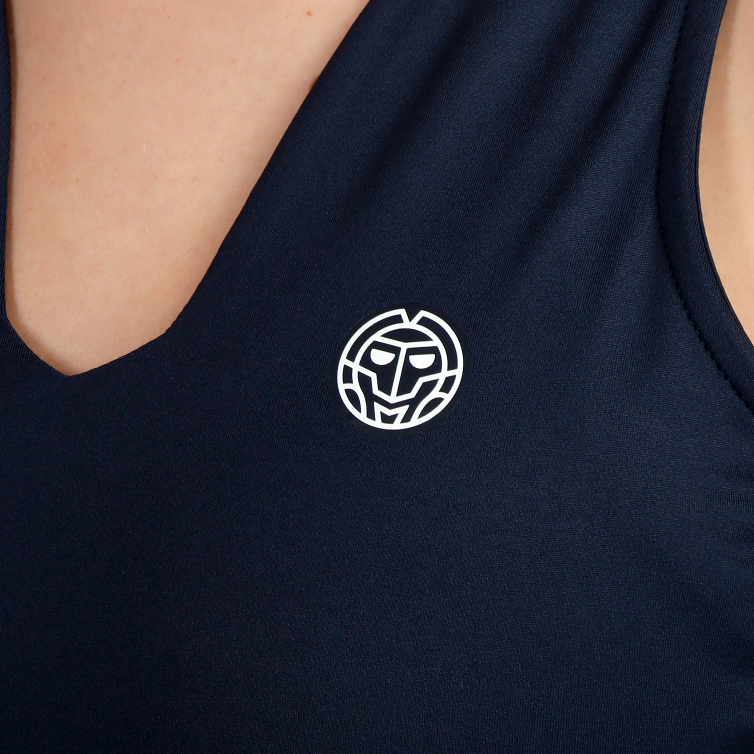 Crew V-Neck Kleid Damen-dunkelblau - Image 3