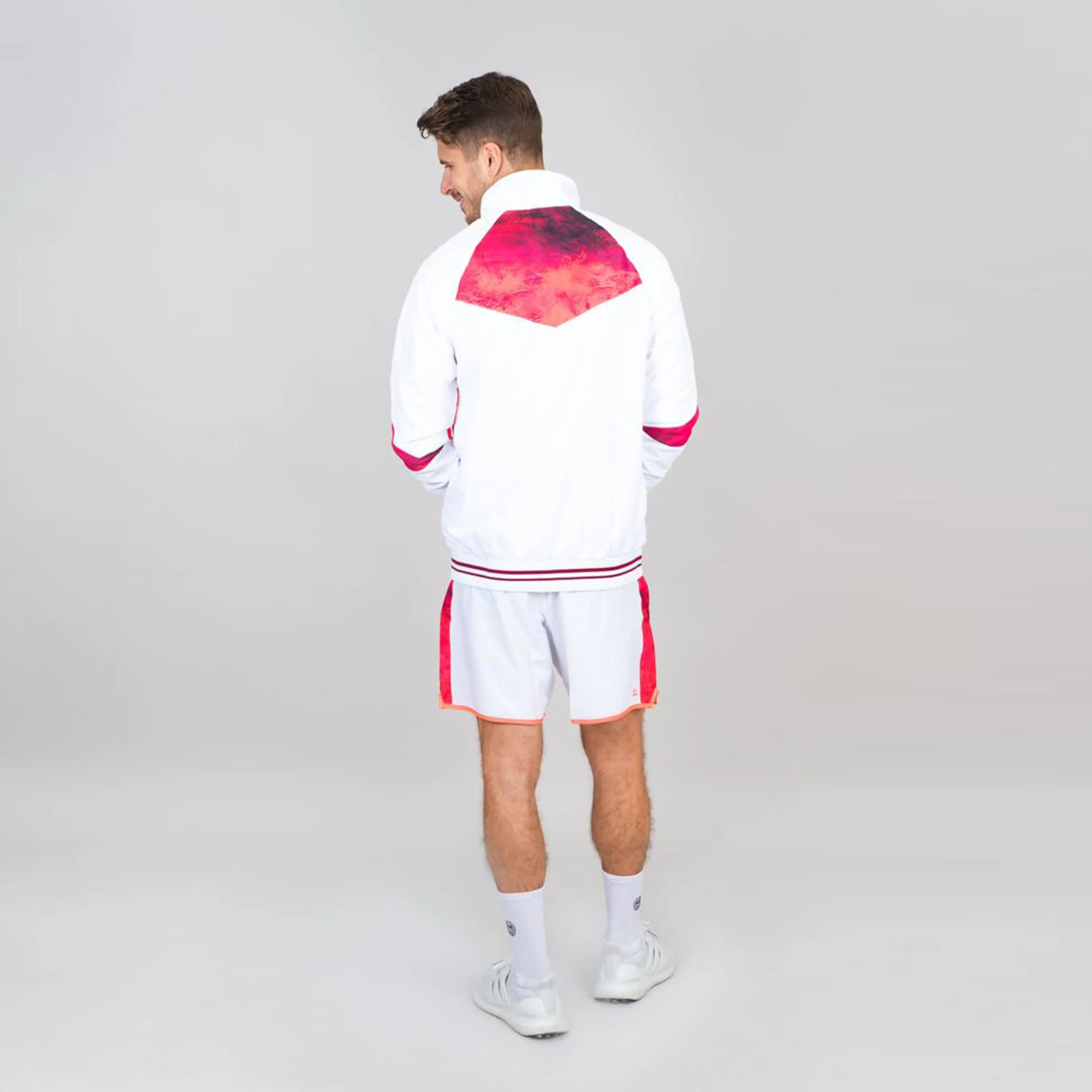 Jabu Tech Trainingsjacke Herren-Rot,Weiß - Image 2
