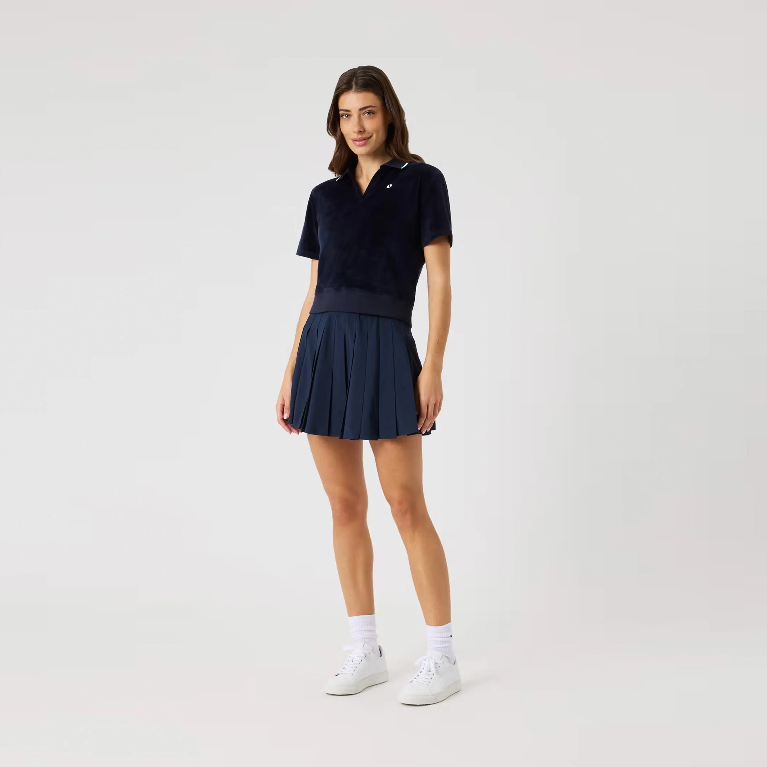 Ace Pleated Rock Damen - dunkelblau - Image 3