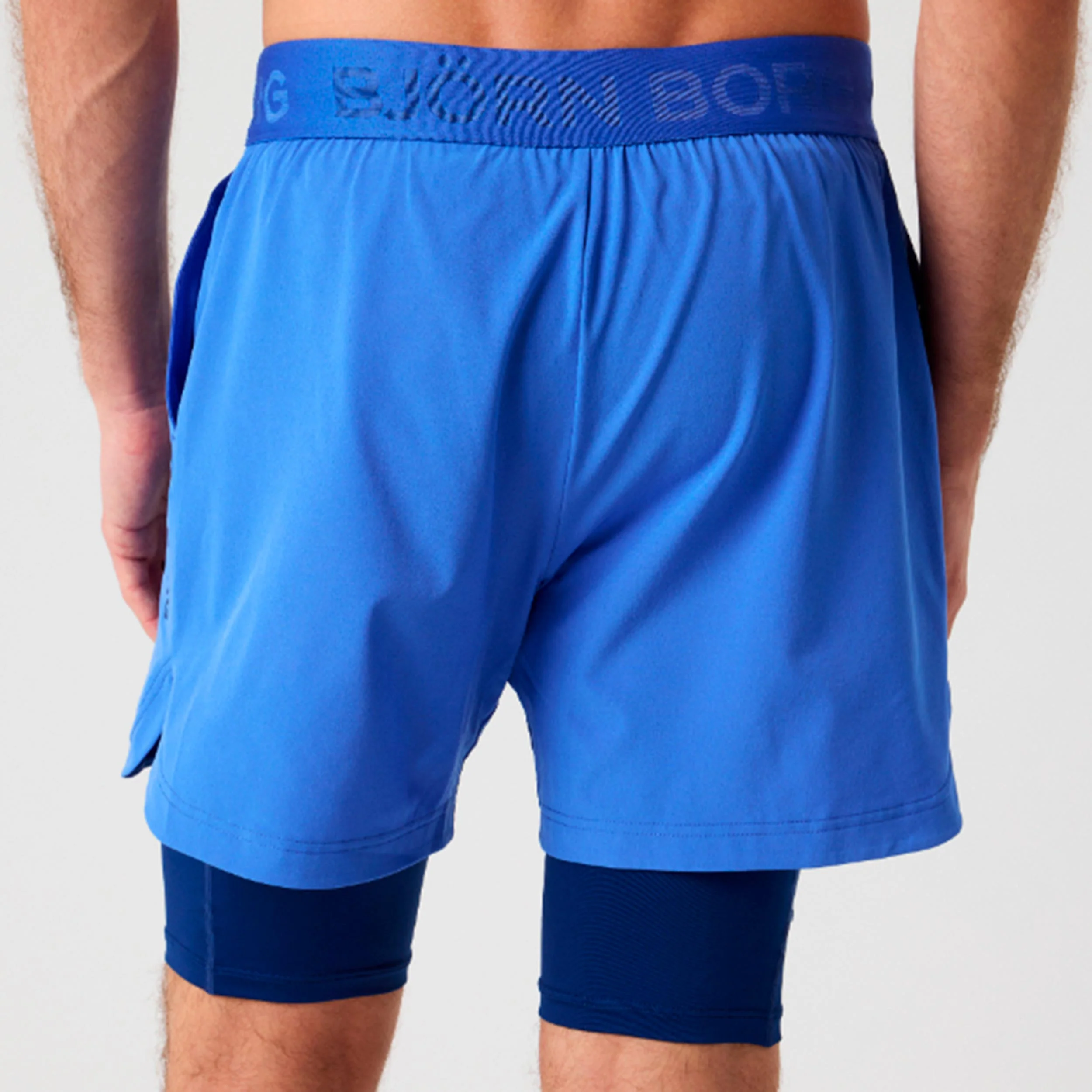 Borg 2 In 1 Shorts Herren - hellblau - Image 2