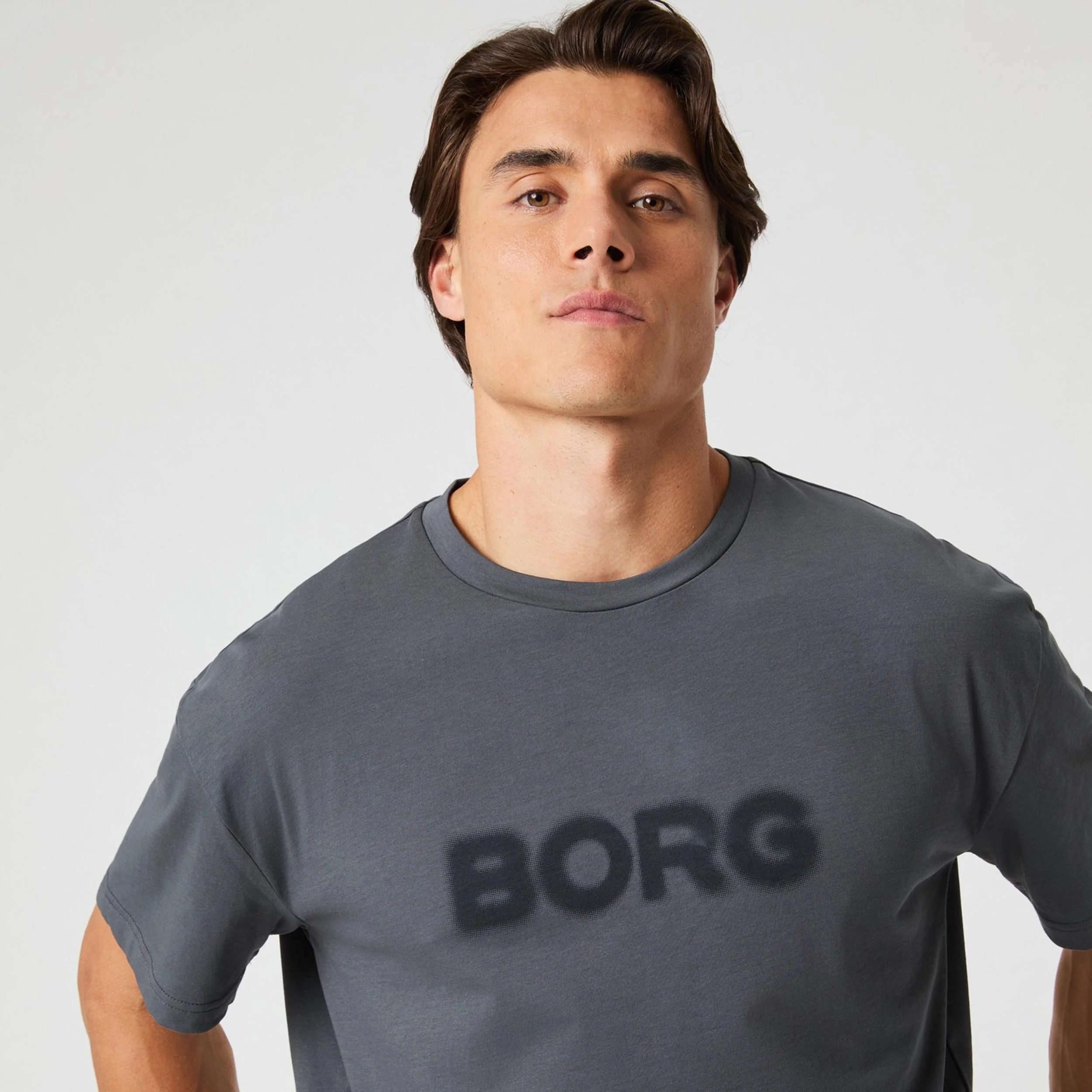 Borg Gym Oversized T-Shirt Herren-Dunkelgrau - Image 3