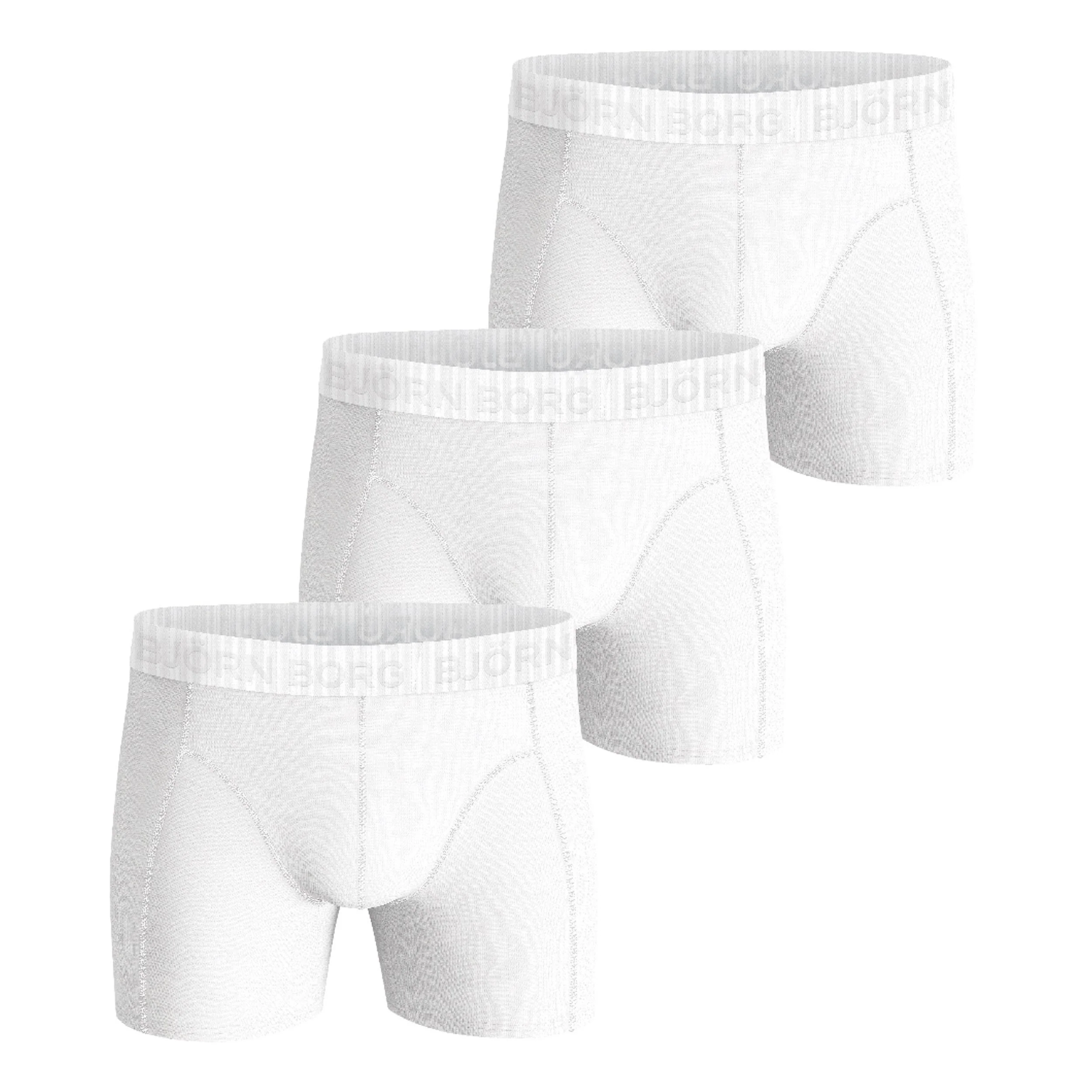 Stretch Boxer Short 3er Pack Herren - weiß,