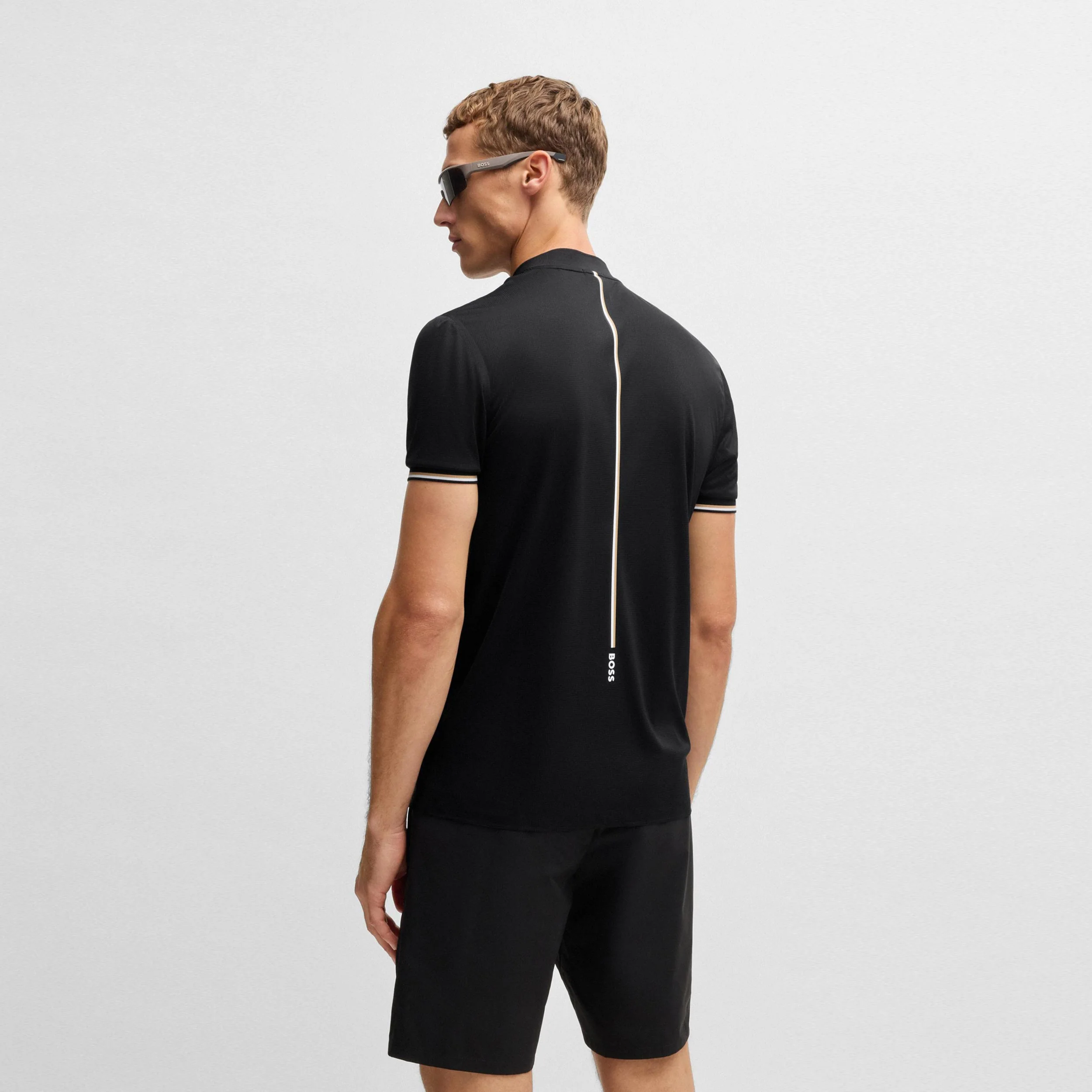 Pariq TOC Ripstop Polo Herren-Schwarz - Image 3