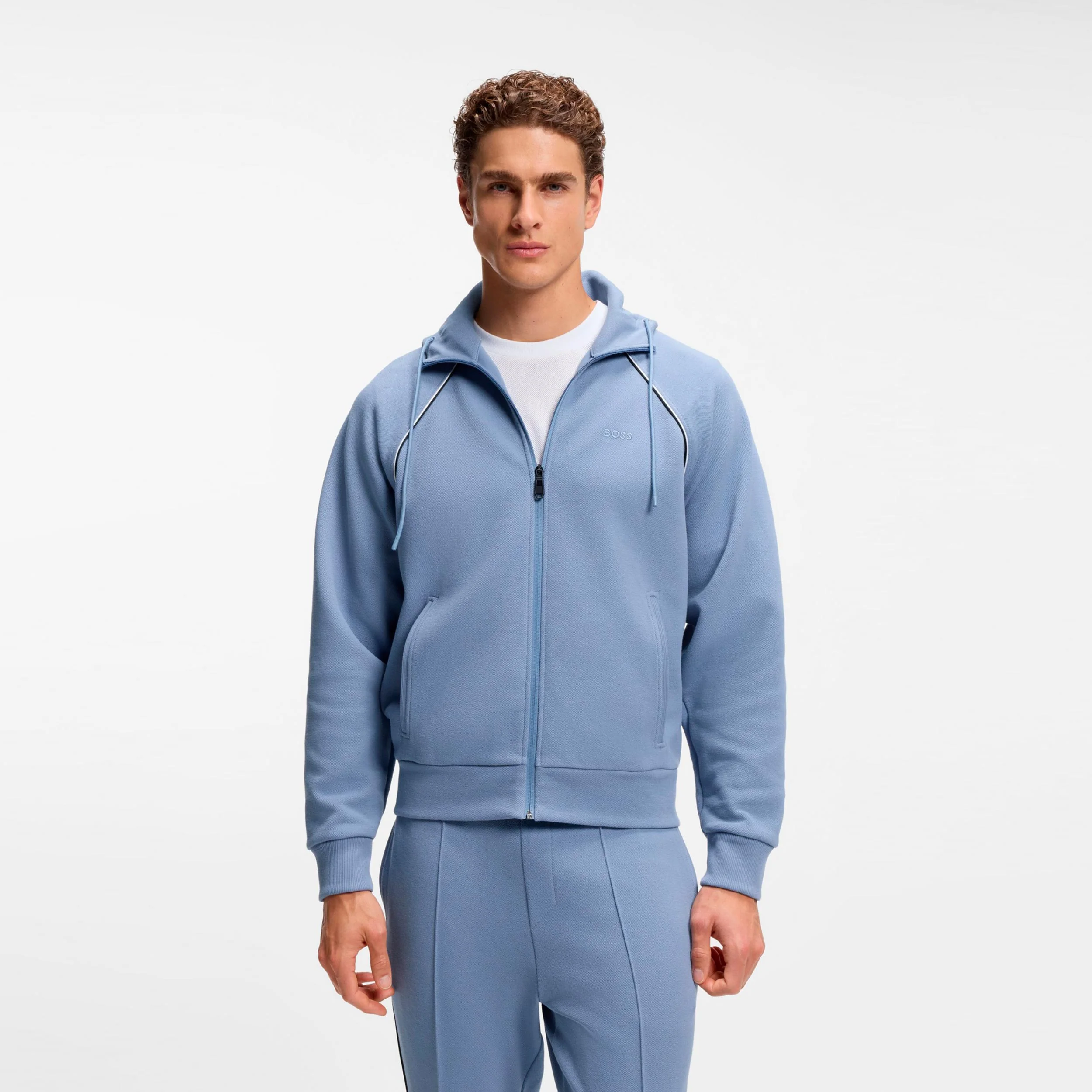 Saggy Sweatjacke Herren - blaugrau