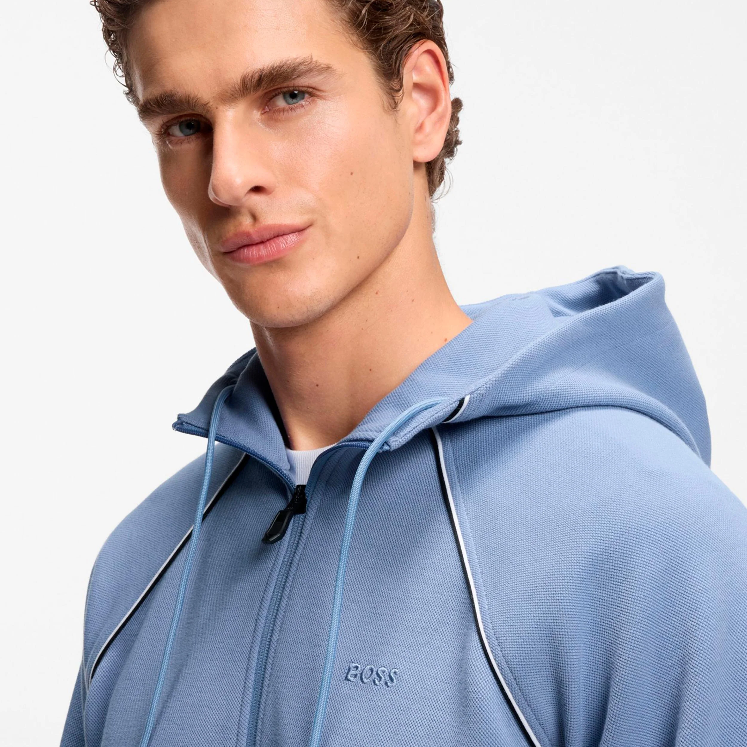 Saggy Sweatjacke Herren - blaugrau - Image 4
