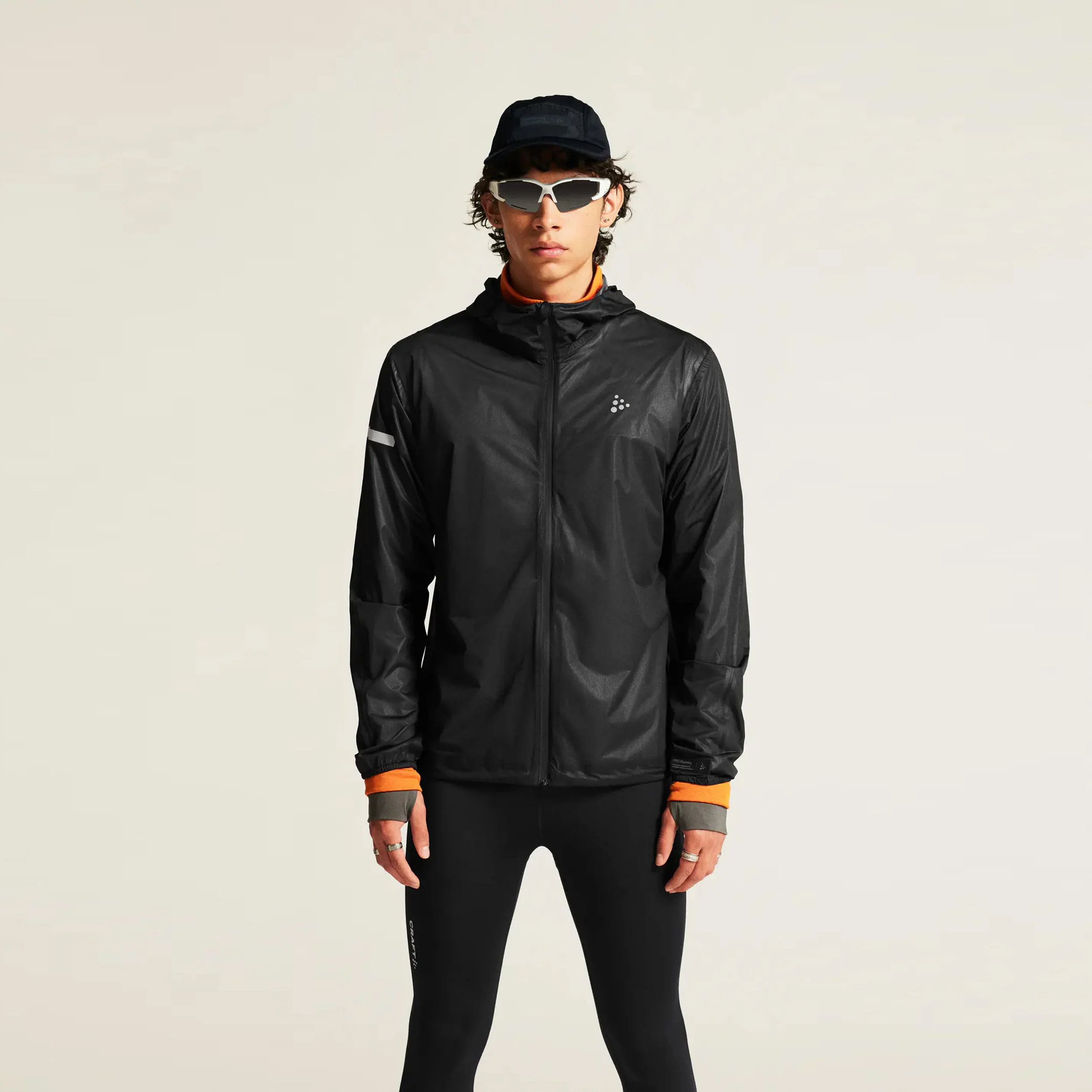 Pro Hydro Lightweight Laufjacke Herren - schwarz - Image 2