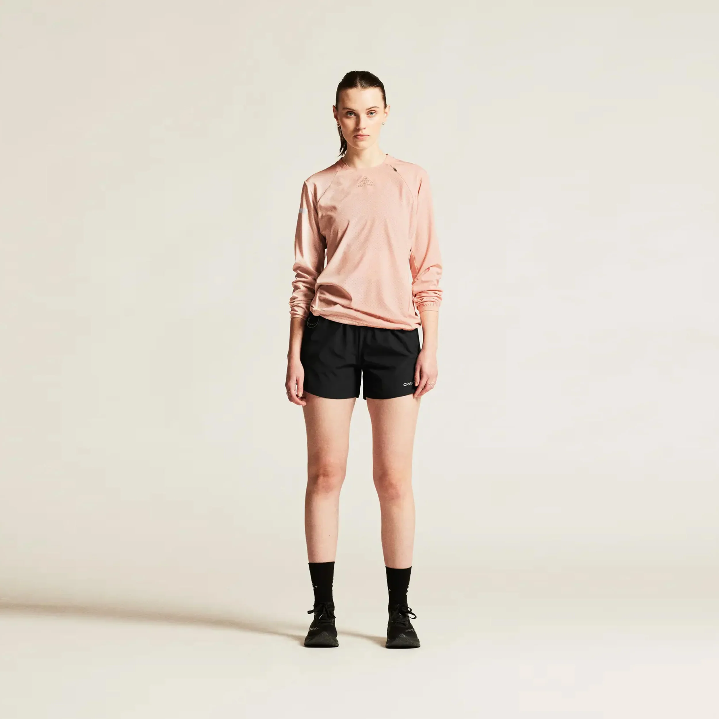 Pro Hypervent Wind 2 Laufshirt Damen-Apricot - Image 5