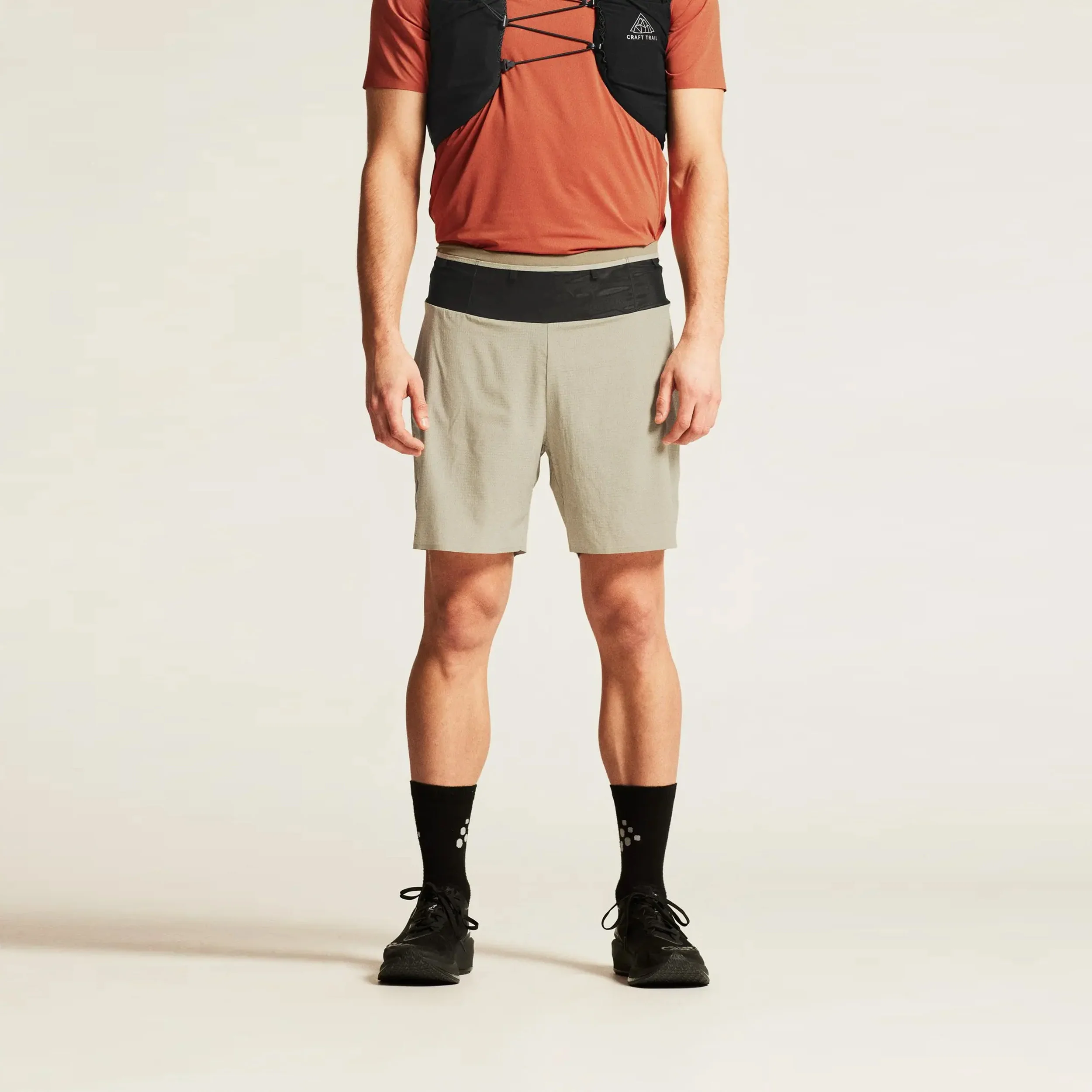 Pro Trail Laufshorts Herren - beige - Image 3