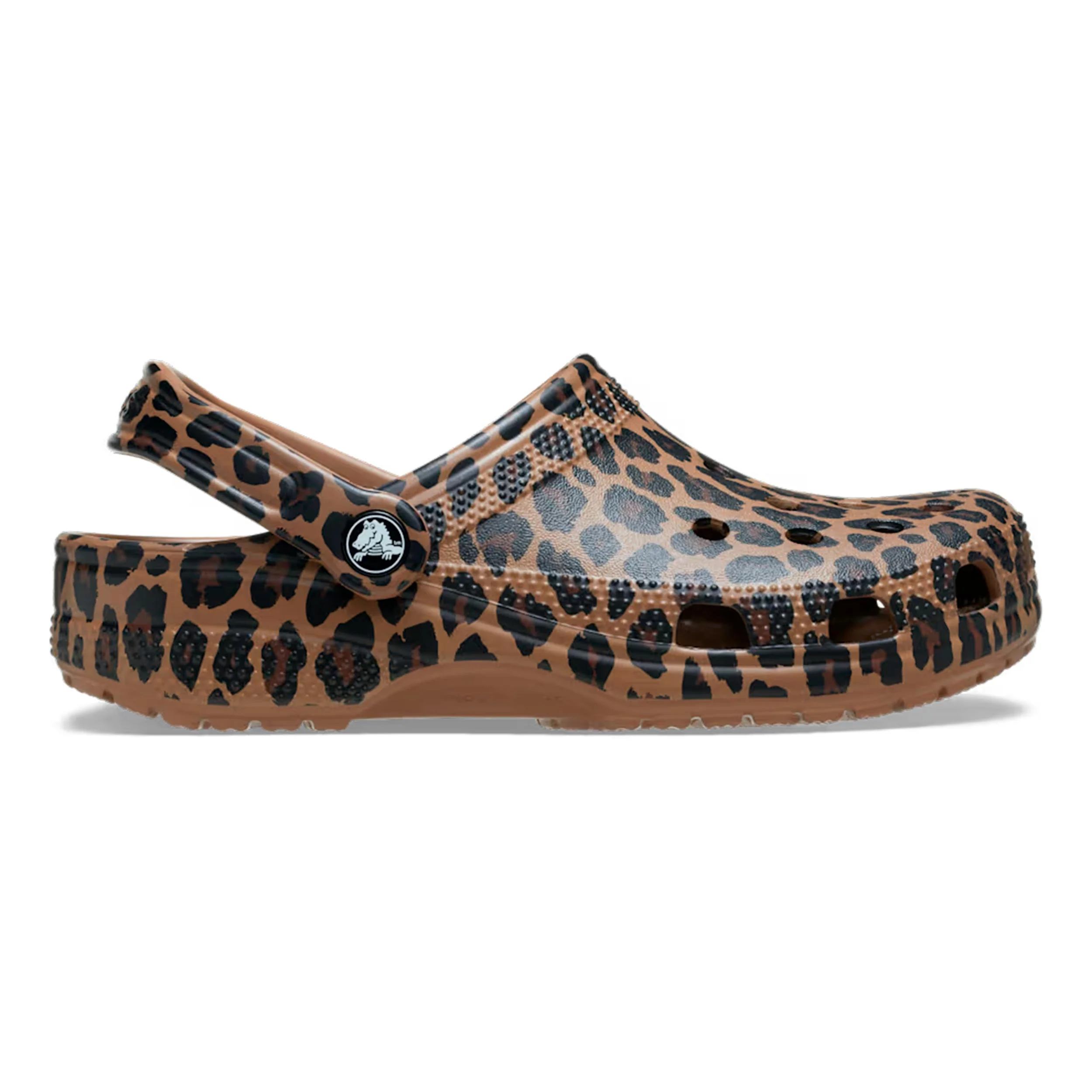 Classic Graphic Clog Badelatschen Damen - braun, beige