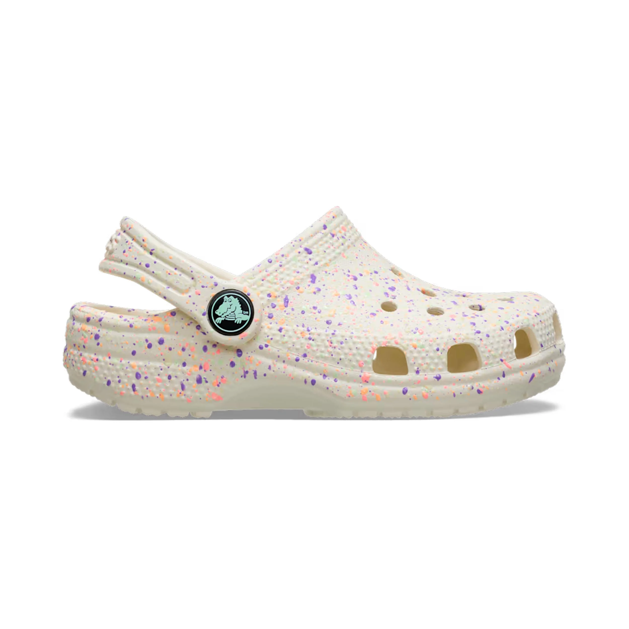 Classic Paint Splatter Badelatschen Kinder - beige, mehrfarbig