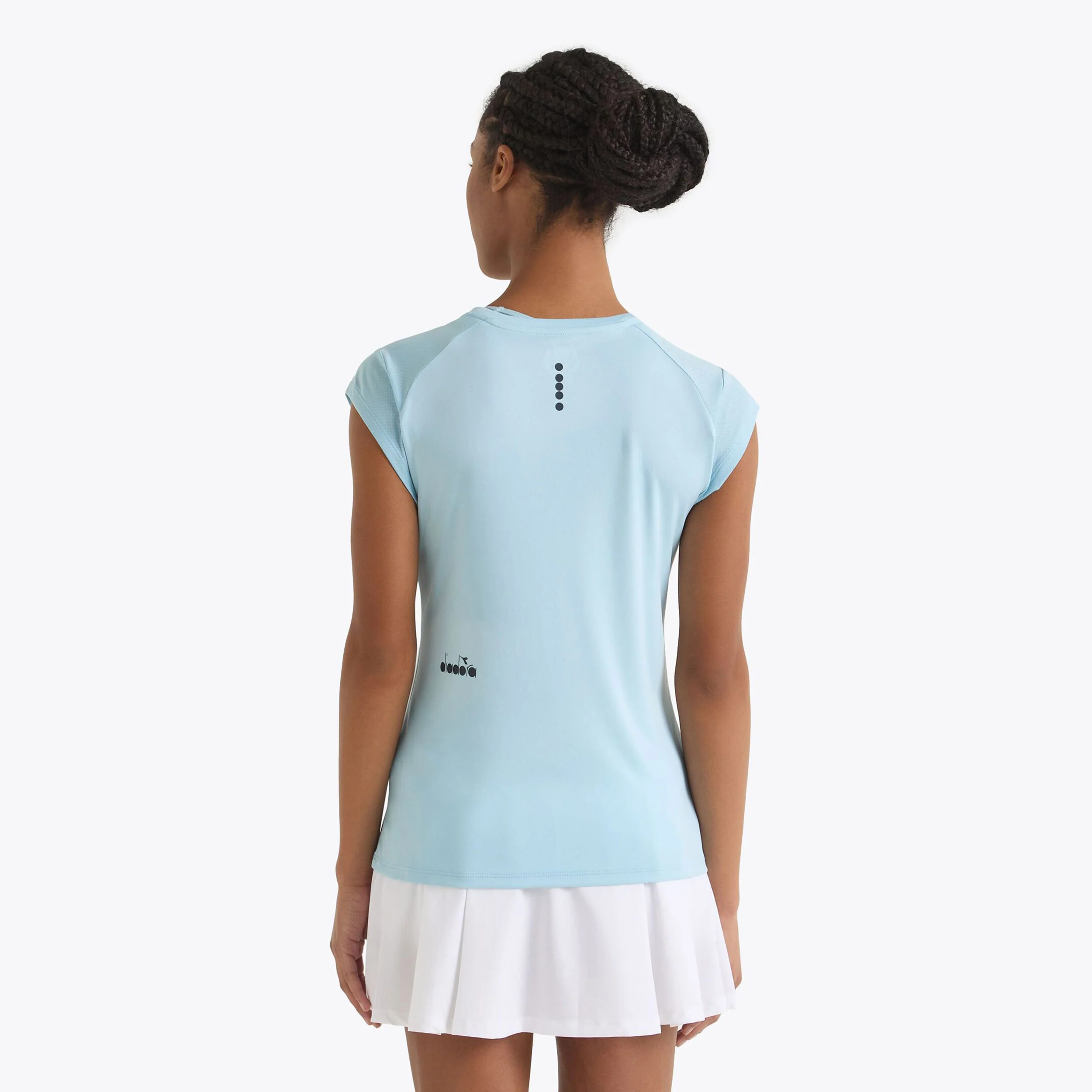 L. T-Shirt Damen-Hellblau - Image 3