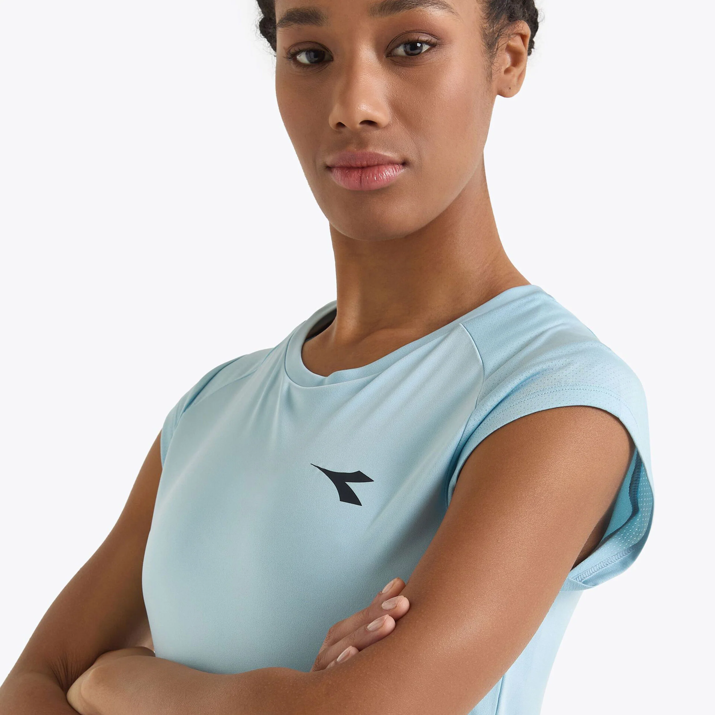 L. T-Shirt Damen-Hellblau - Image 4