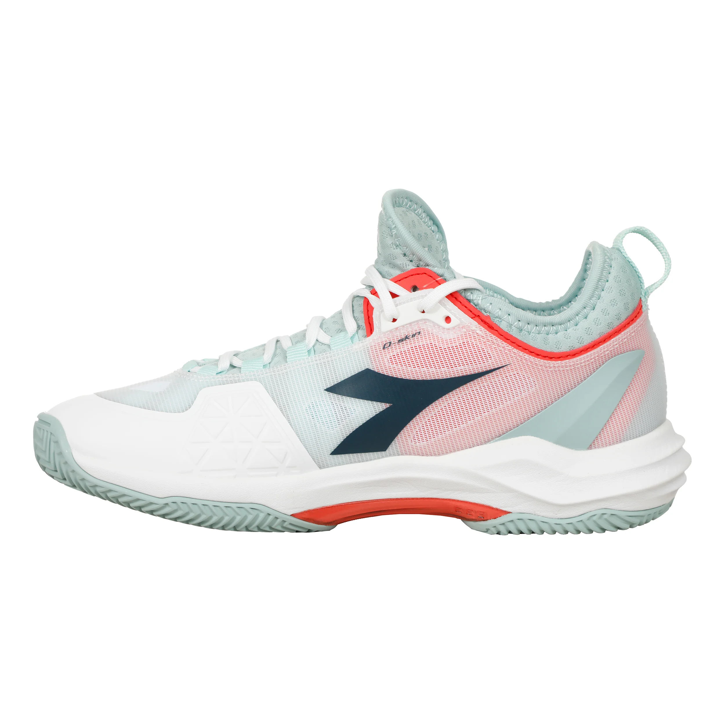 Speed Blushield Fly 4 + Sandplatzschuh Damen-Weiß,Mint - Image 2