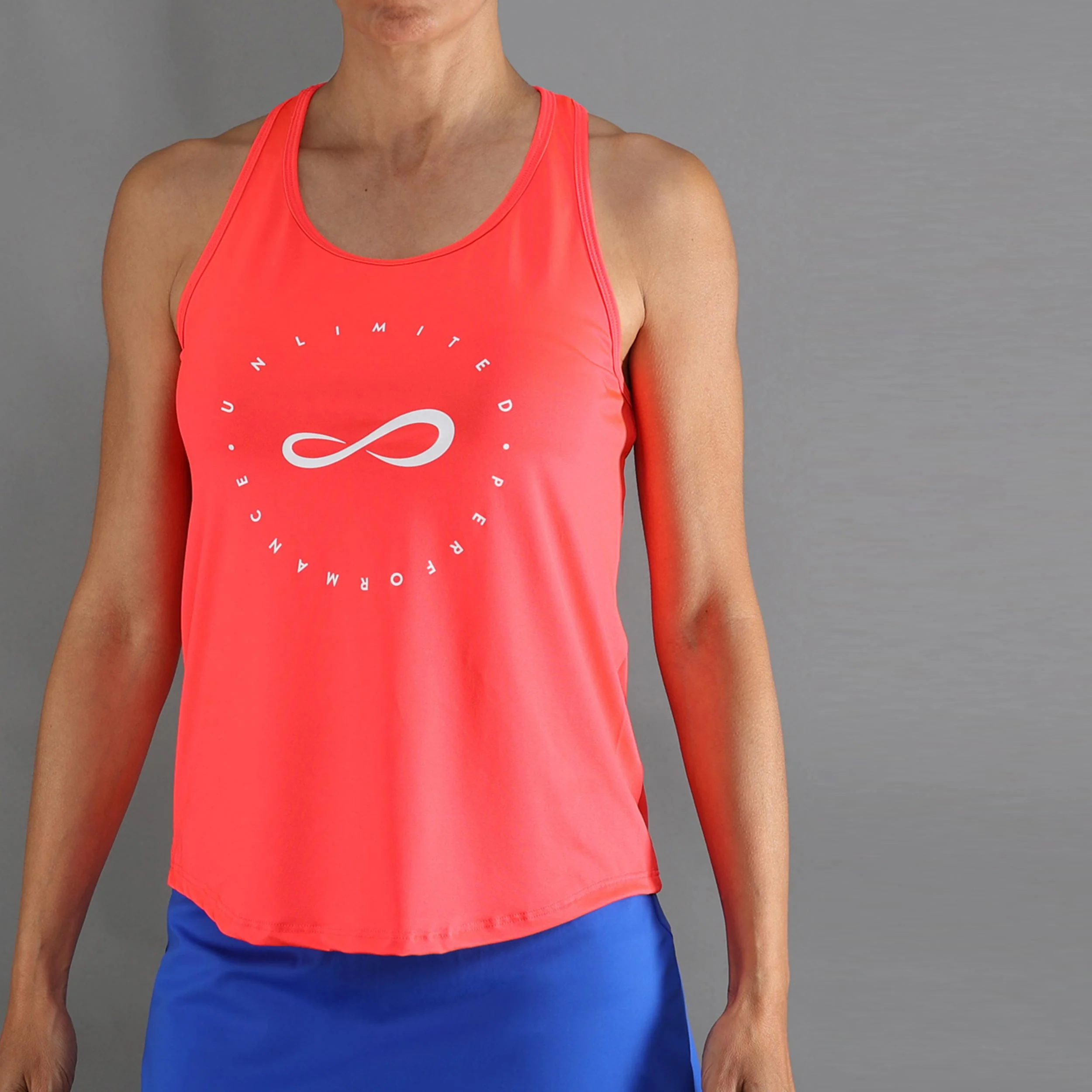 Cercle Tank-Top Damen-koralle