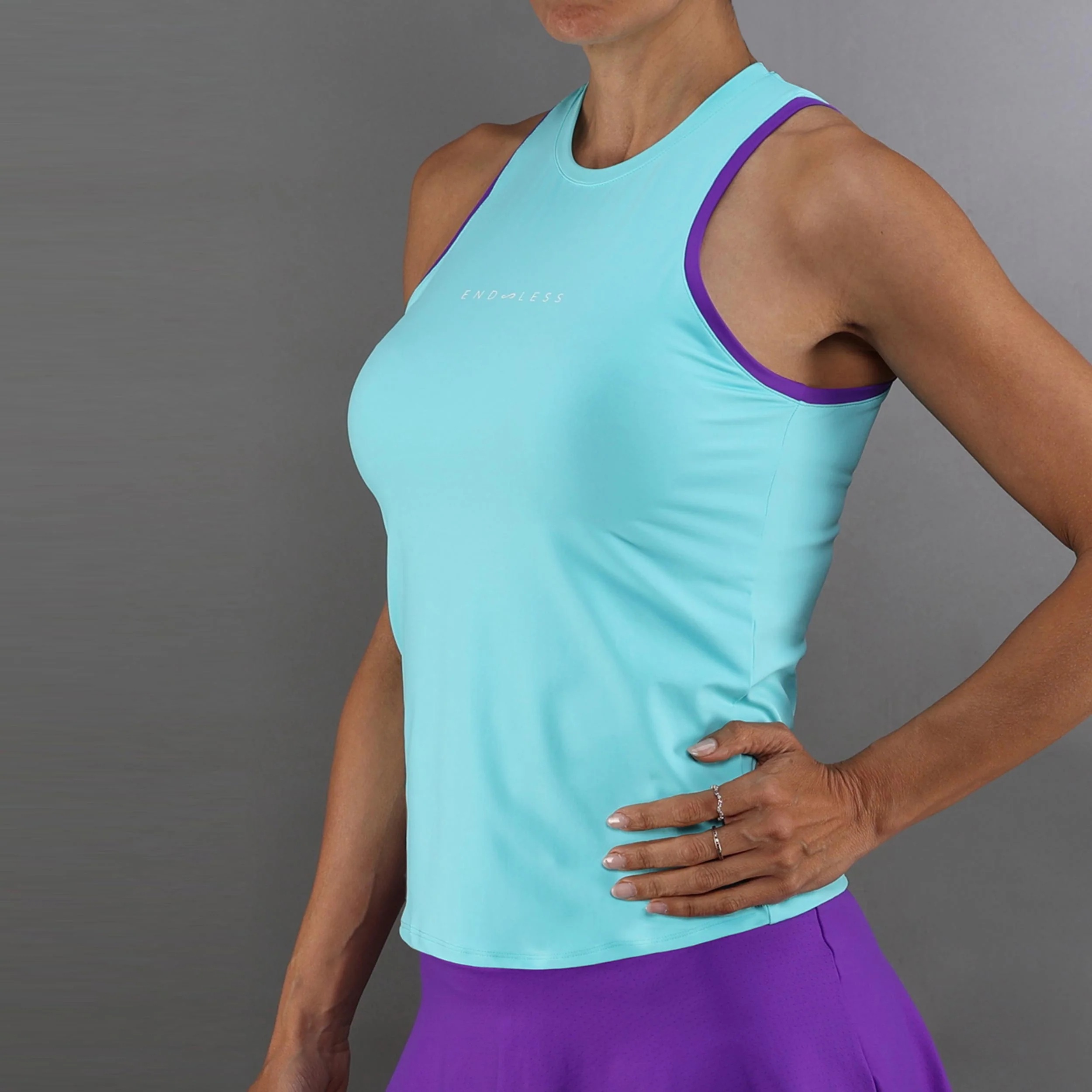 Essential Tank-Top Damen-türkis - Image 3