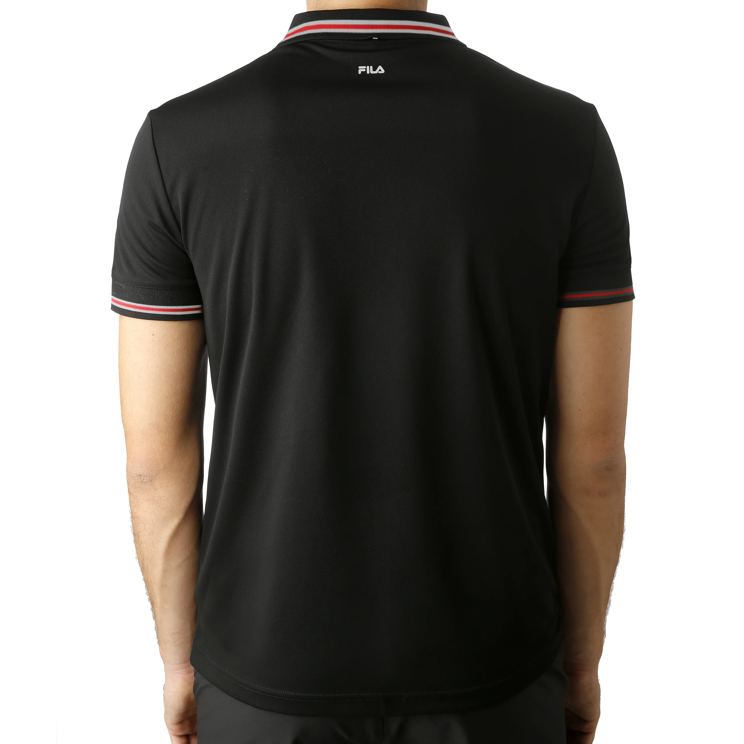 Piro Polo Herren-Schwarz,Rot - Image 3
