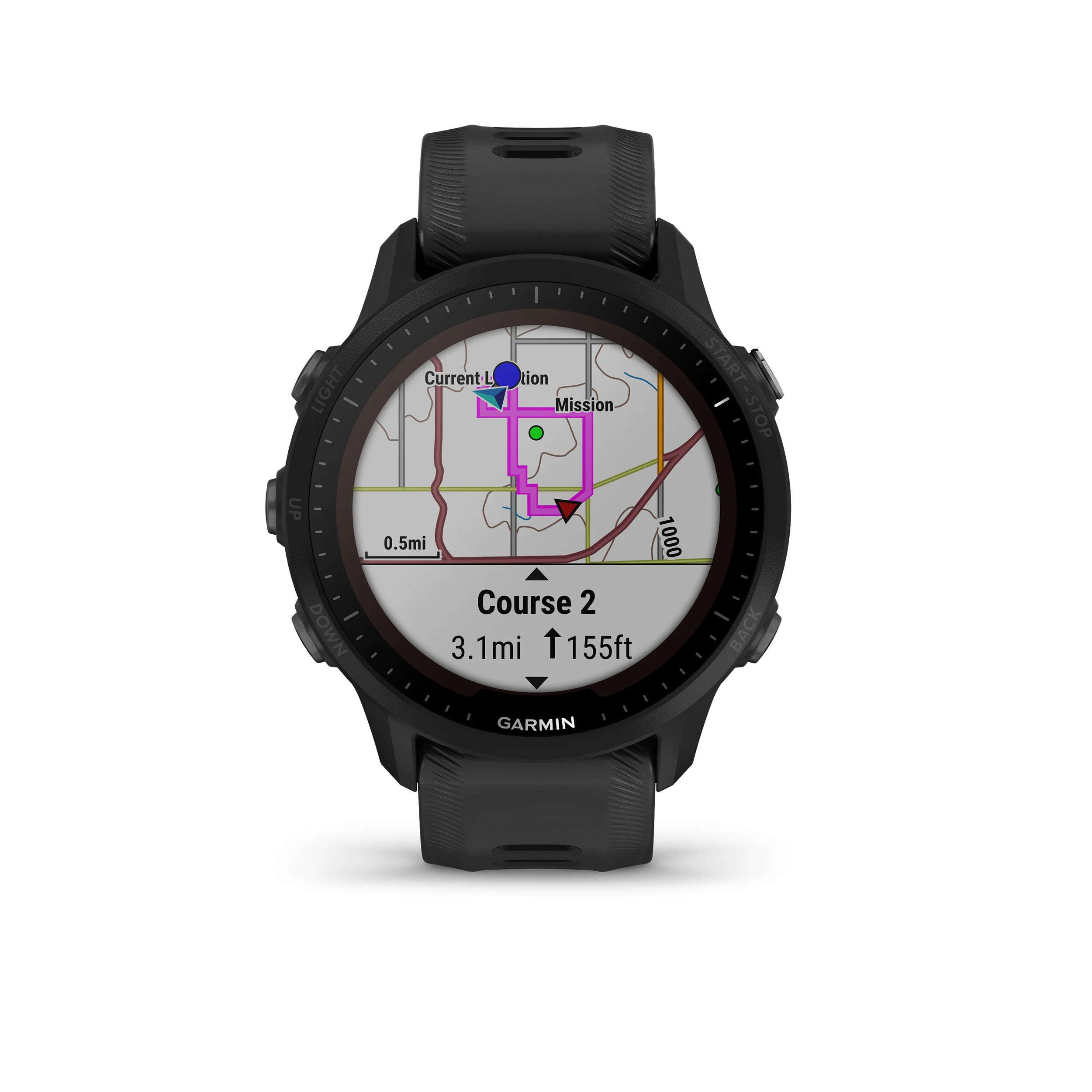 Forerunner 955 Solar Pulsuhr-Schwarz - Image 2