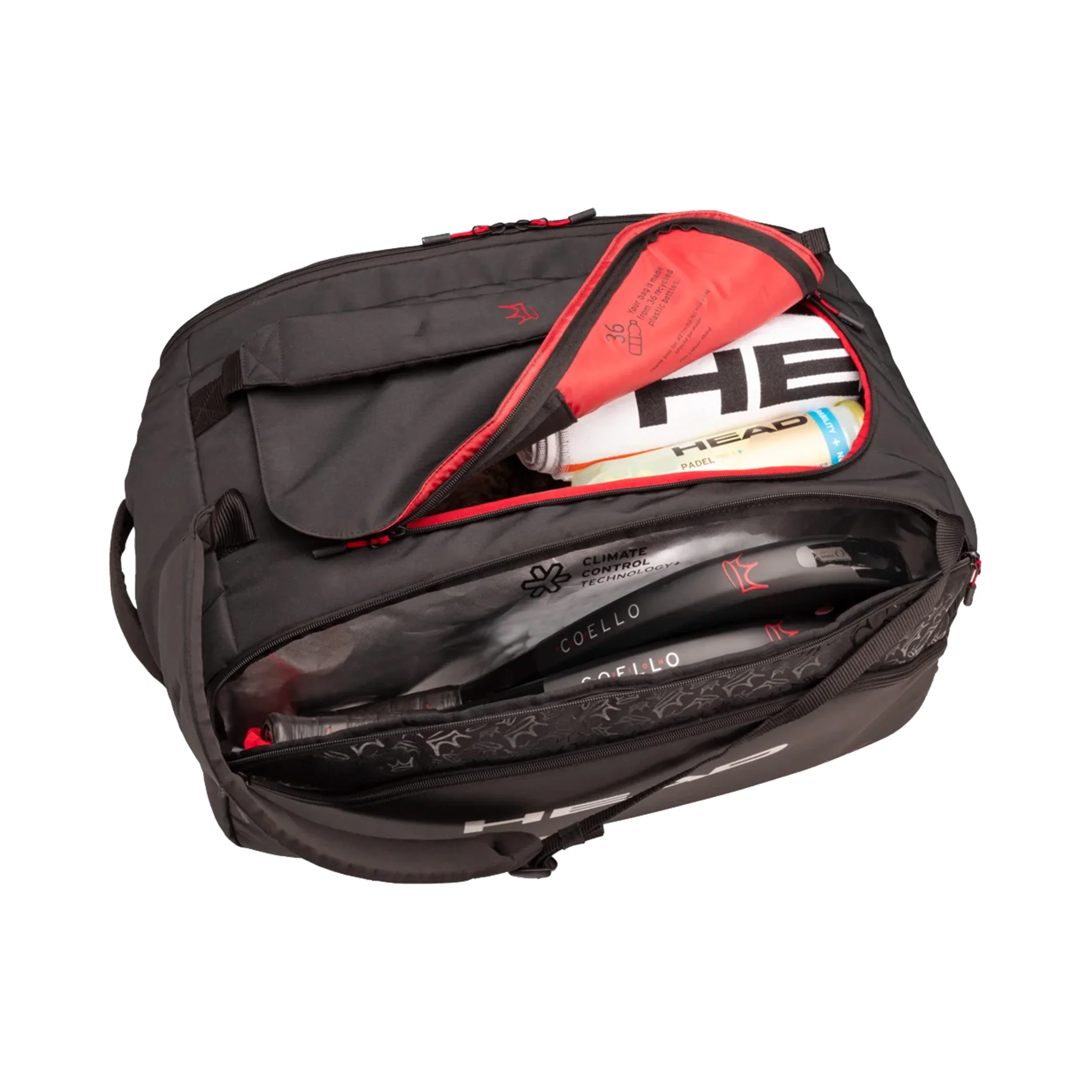Coello Pro X Duffle L Padelschlägertasche - schwarz - Image 2