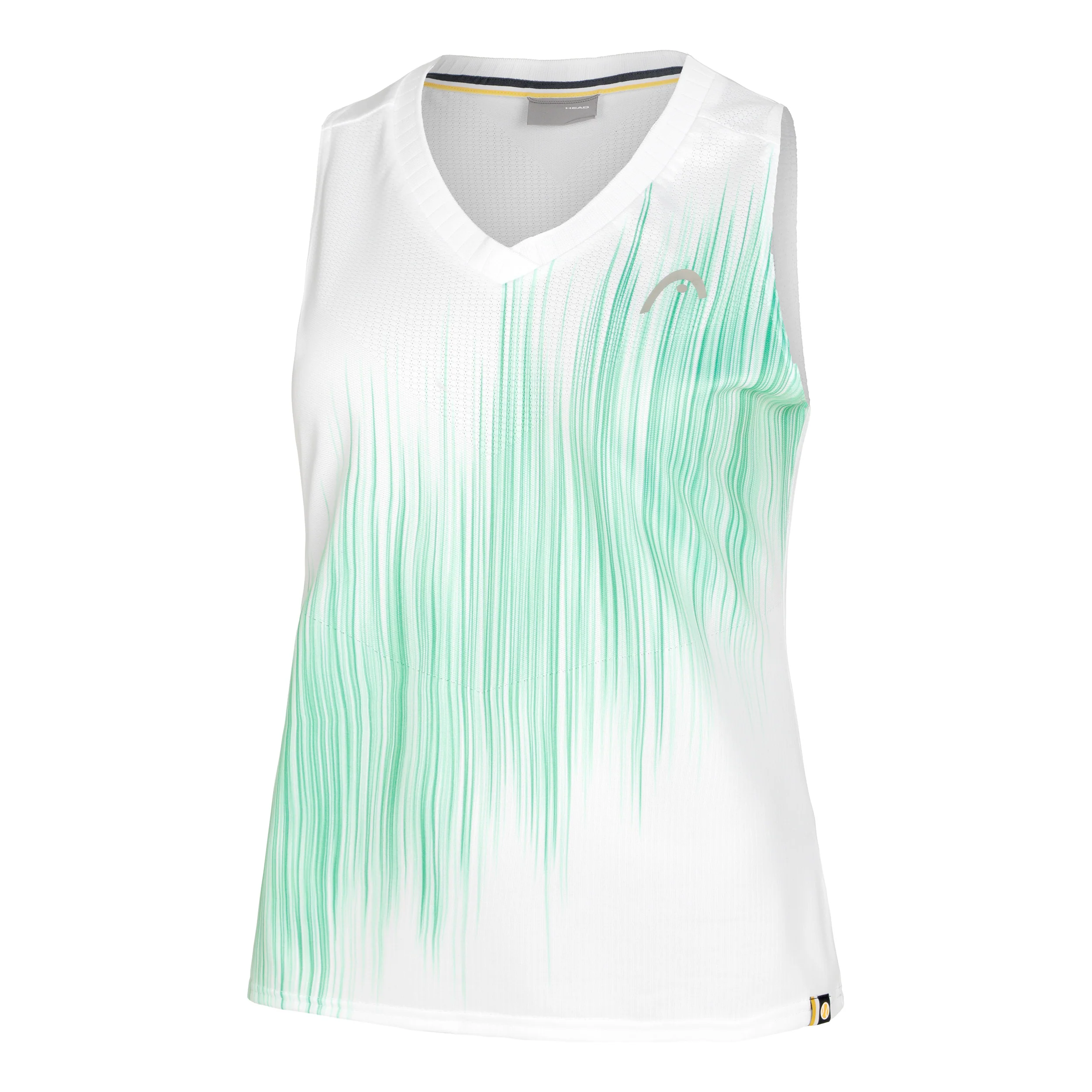 Performance Tank-Top Damen-Weiß,Türkis