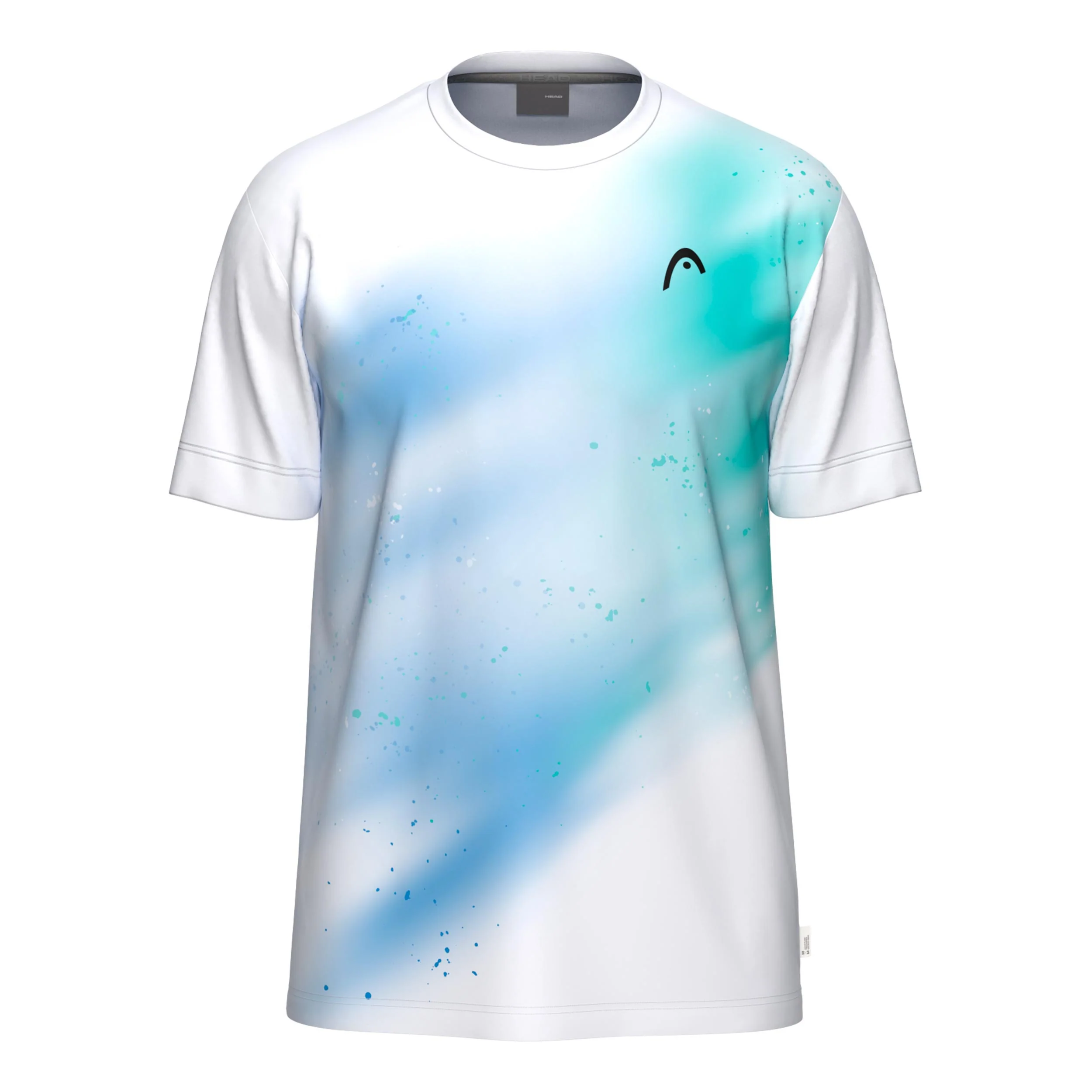 Topspin T-Shirt Herren - türkis, weiß
