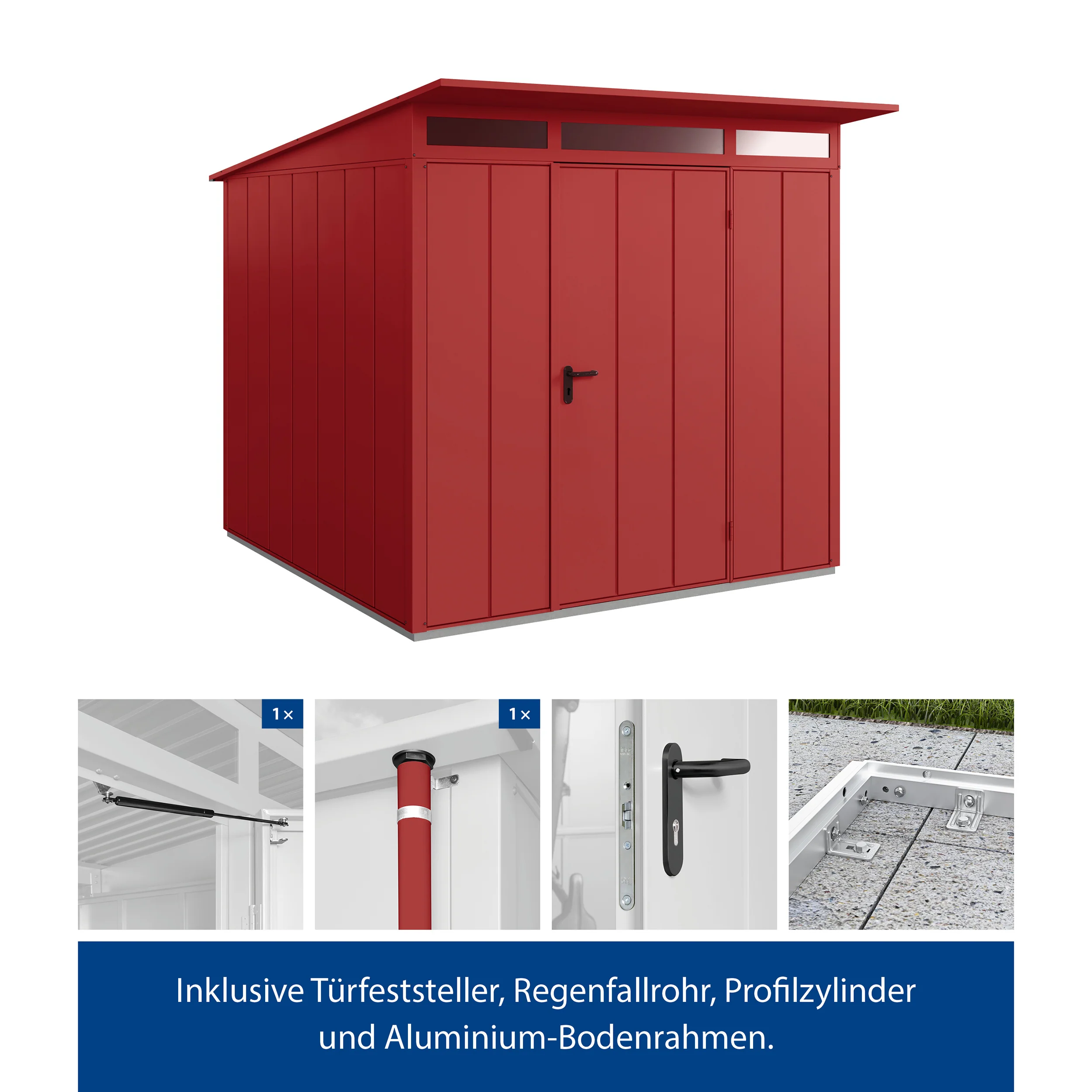 Set Berry Modern-P,Typ 2 Gerätehaus-Rot - Image 3