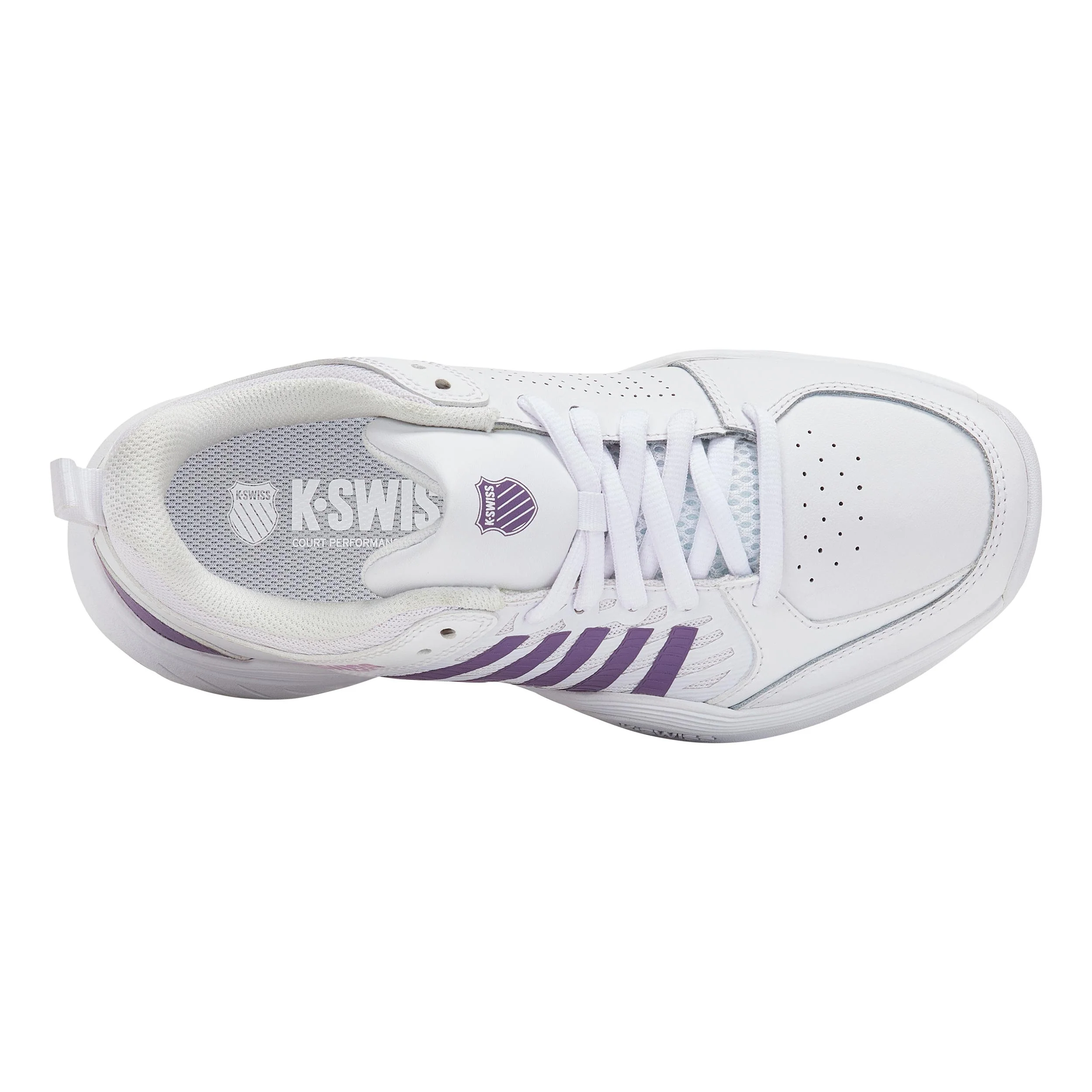 COURT EXPRESS 2  AC Allcourtschuh Damen-weiß, lavendel - Image 3