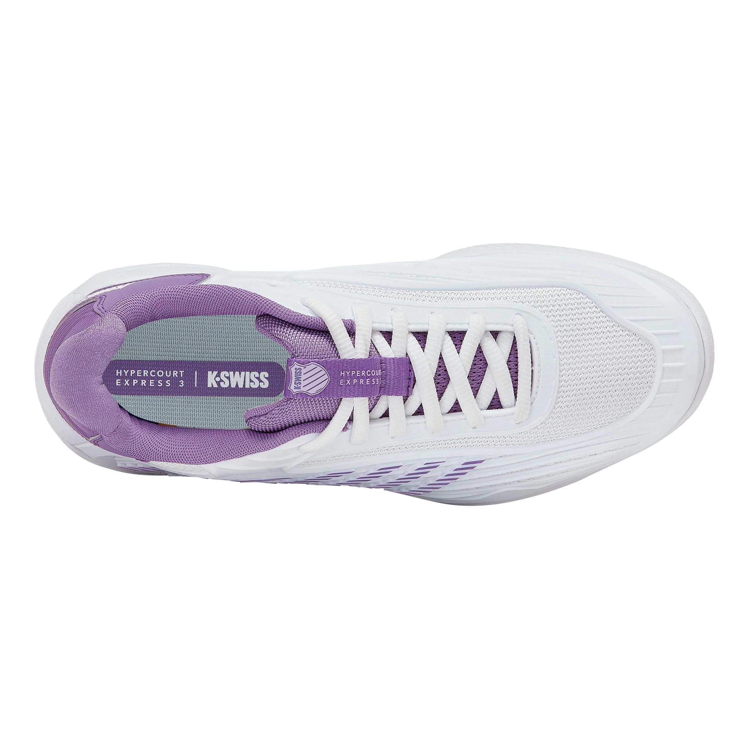 HYPERCOURT EXPRESS 3 AC Allcourtschuh Damen-weiß, lavendel - Image 3