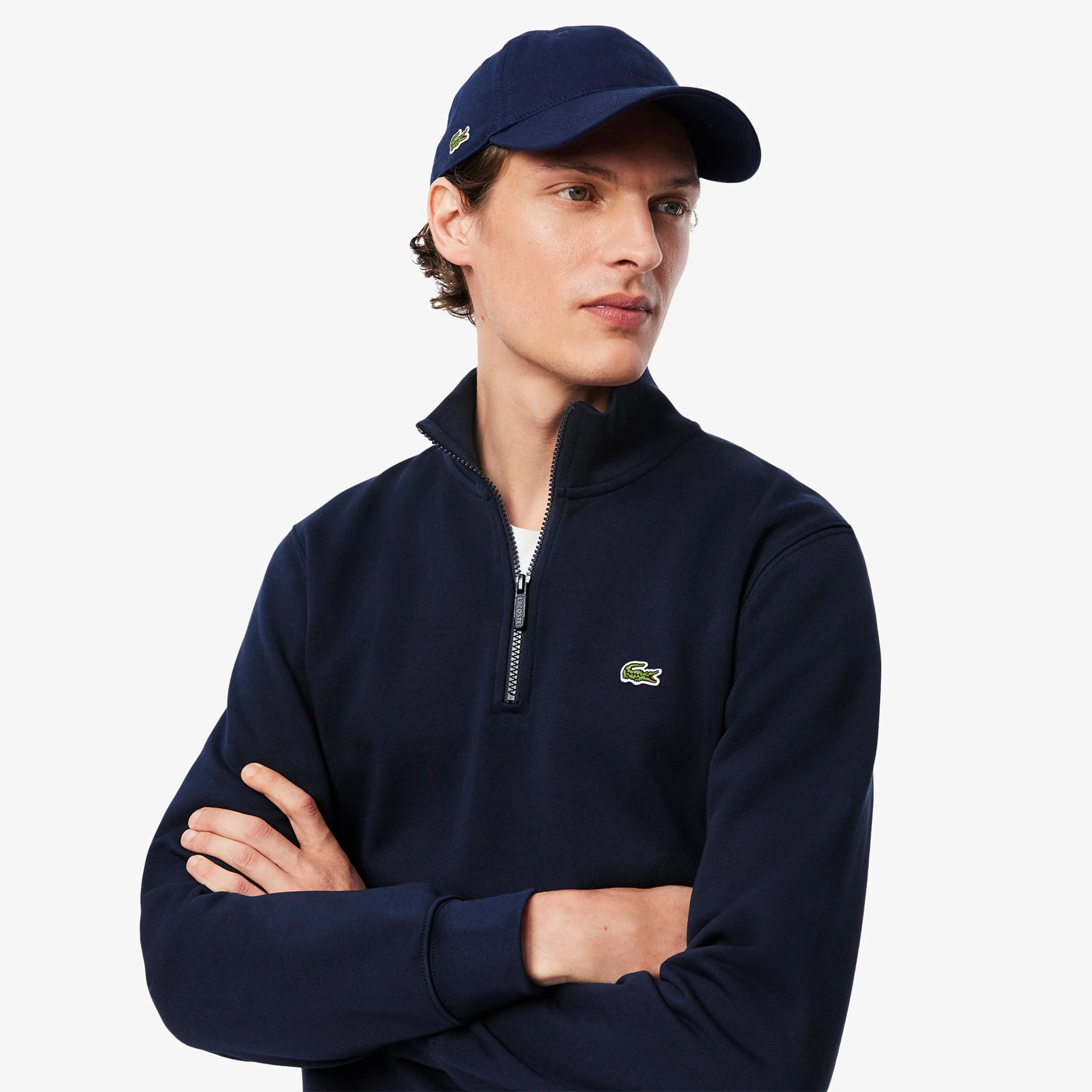 High Neck Sweatshirt Herren - dunkelblau - Image 6