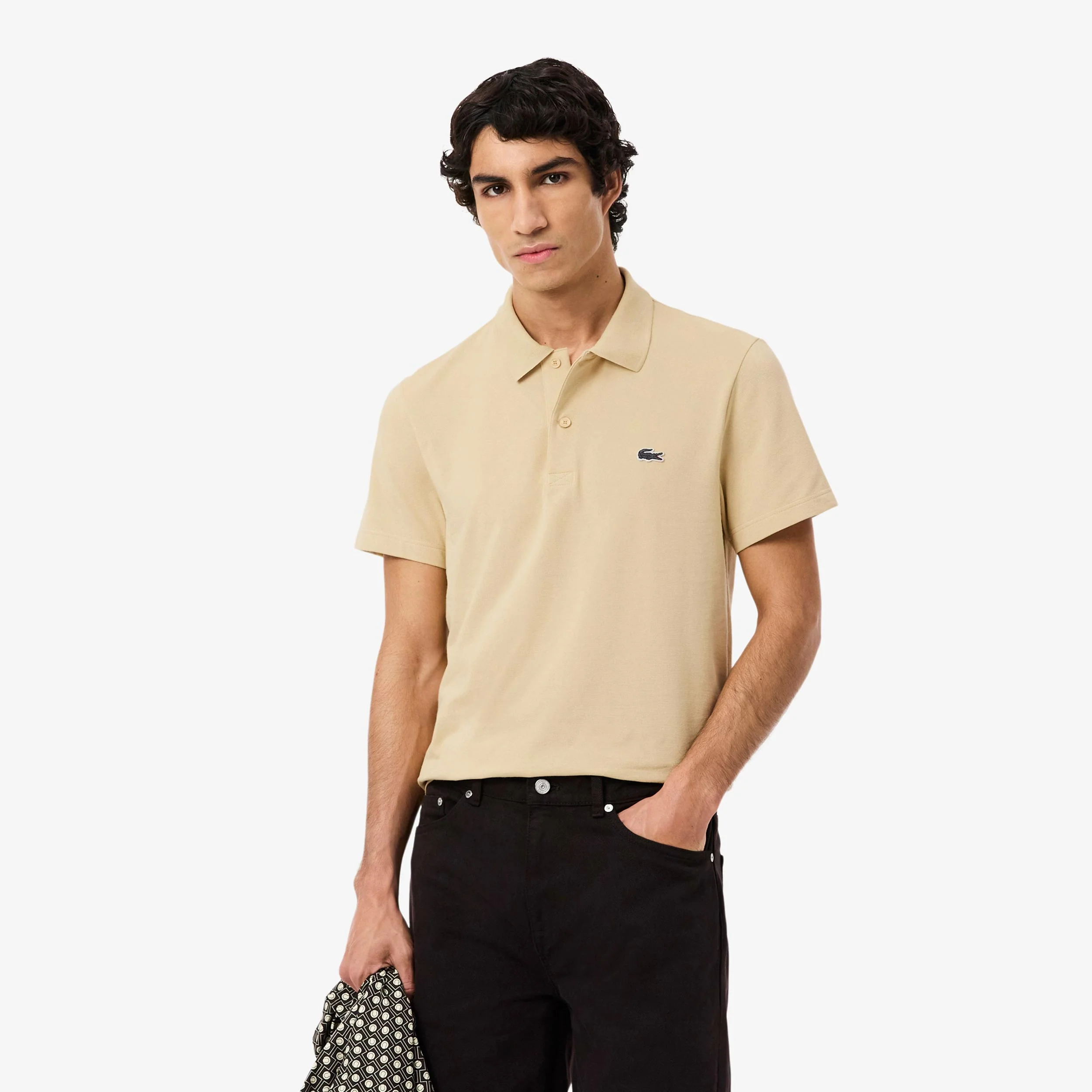 Polo Herren - beige, weiß