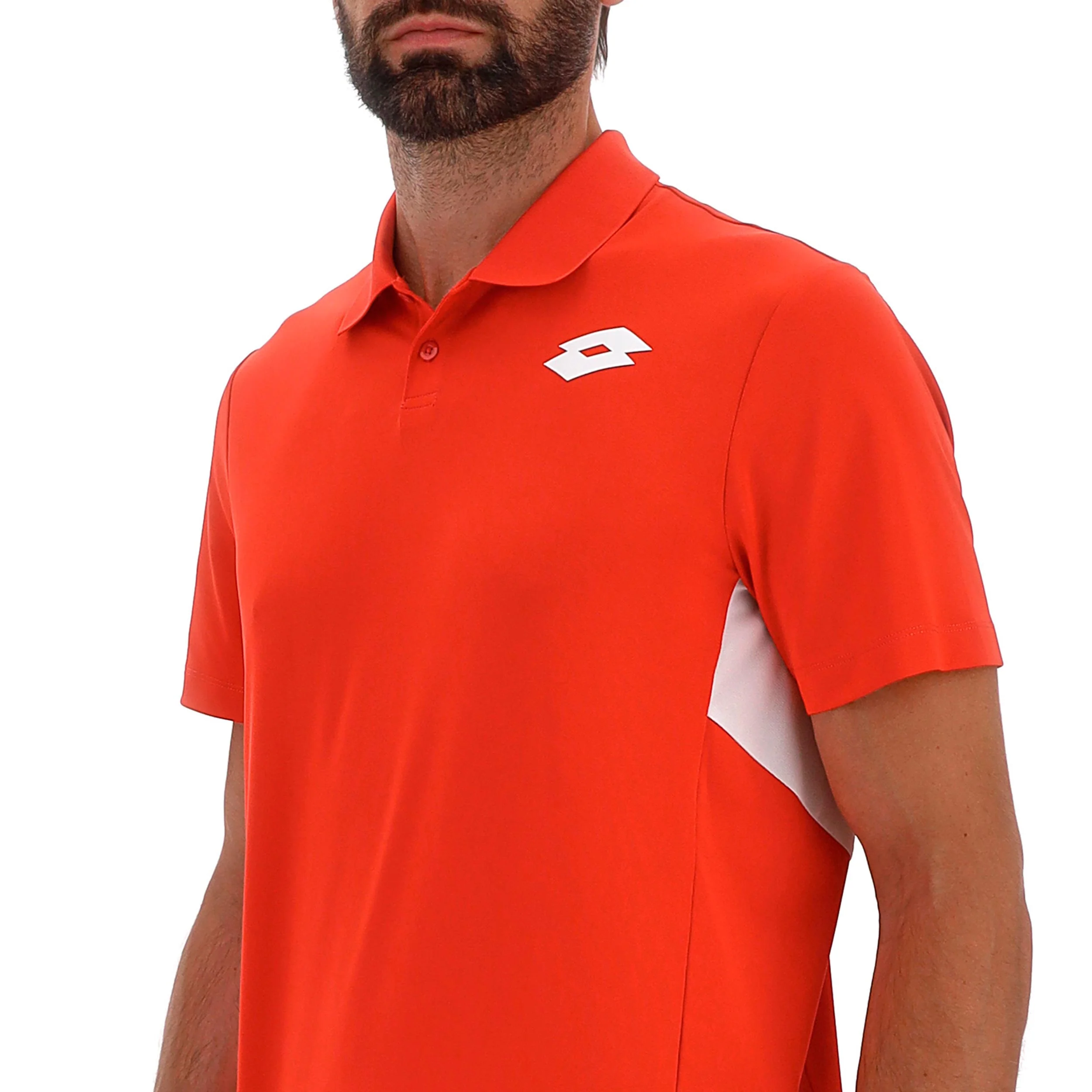 Squadra IV Polo Herren - rot, weiß - Image 3