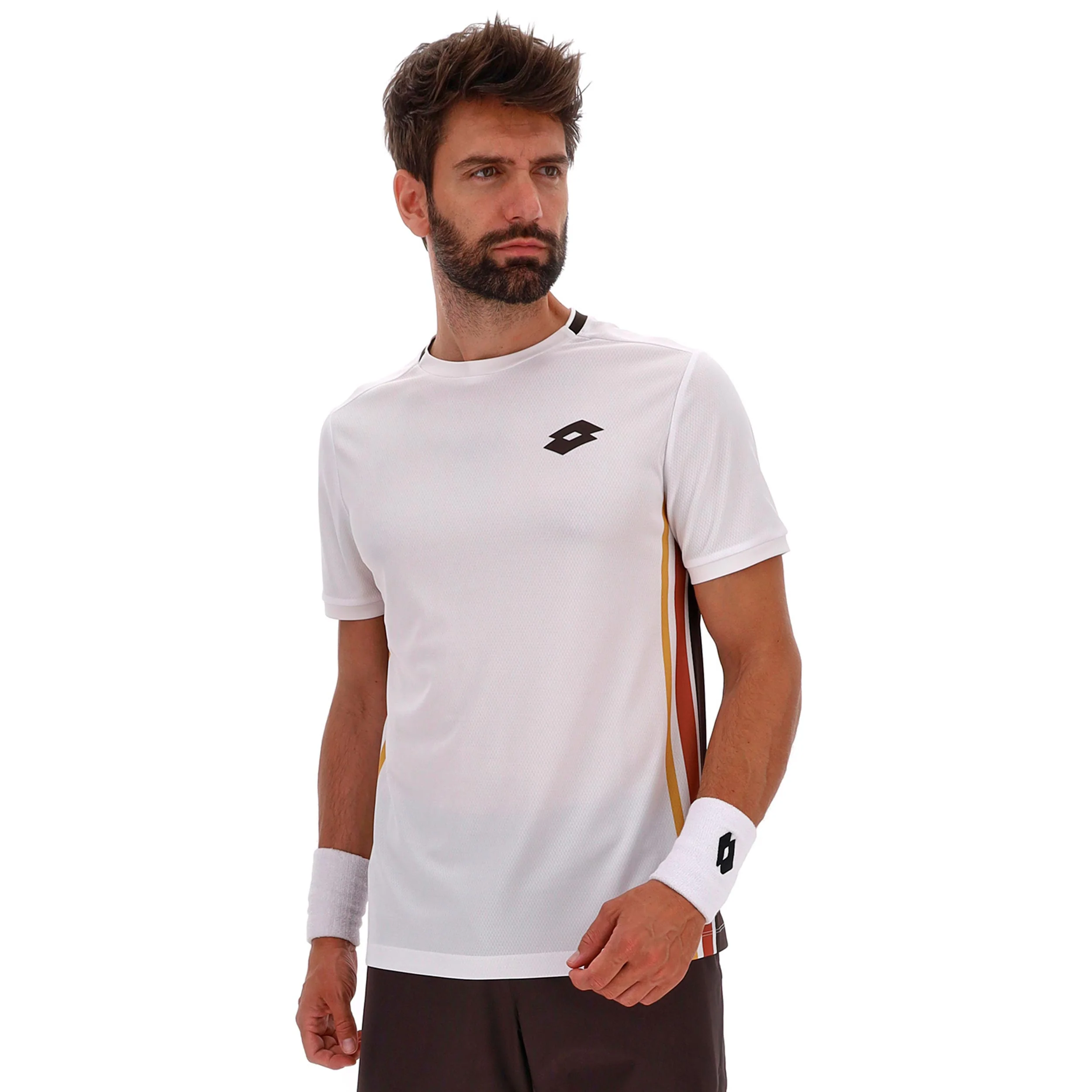 Tech VI T-Shirt Herren - weiß, braun