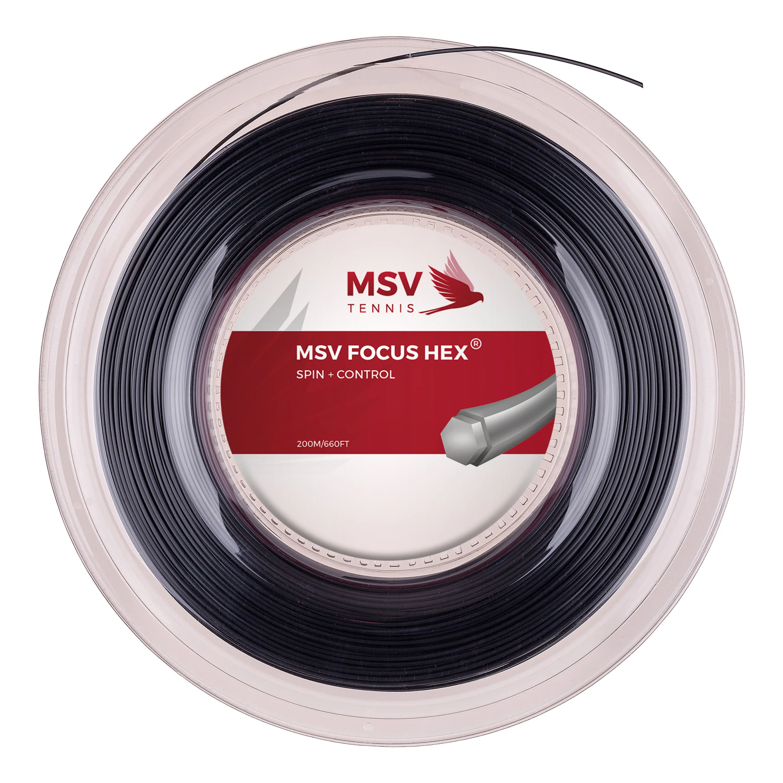 Focus-HEX Saitenrolle 200m-Schwarz