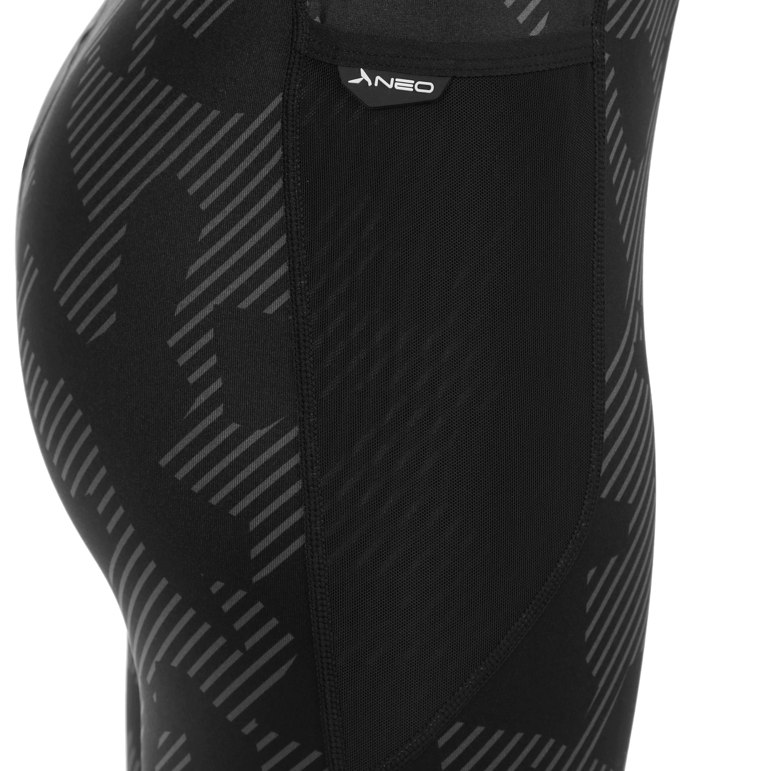 Feel the Vybe AOP warm Lauftight Damen-schwarz - Image 4