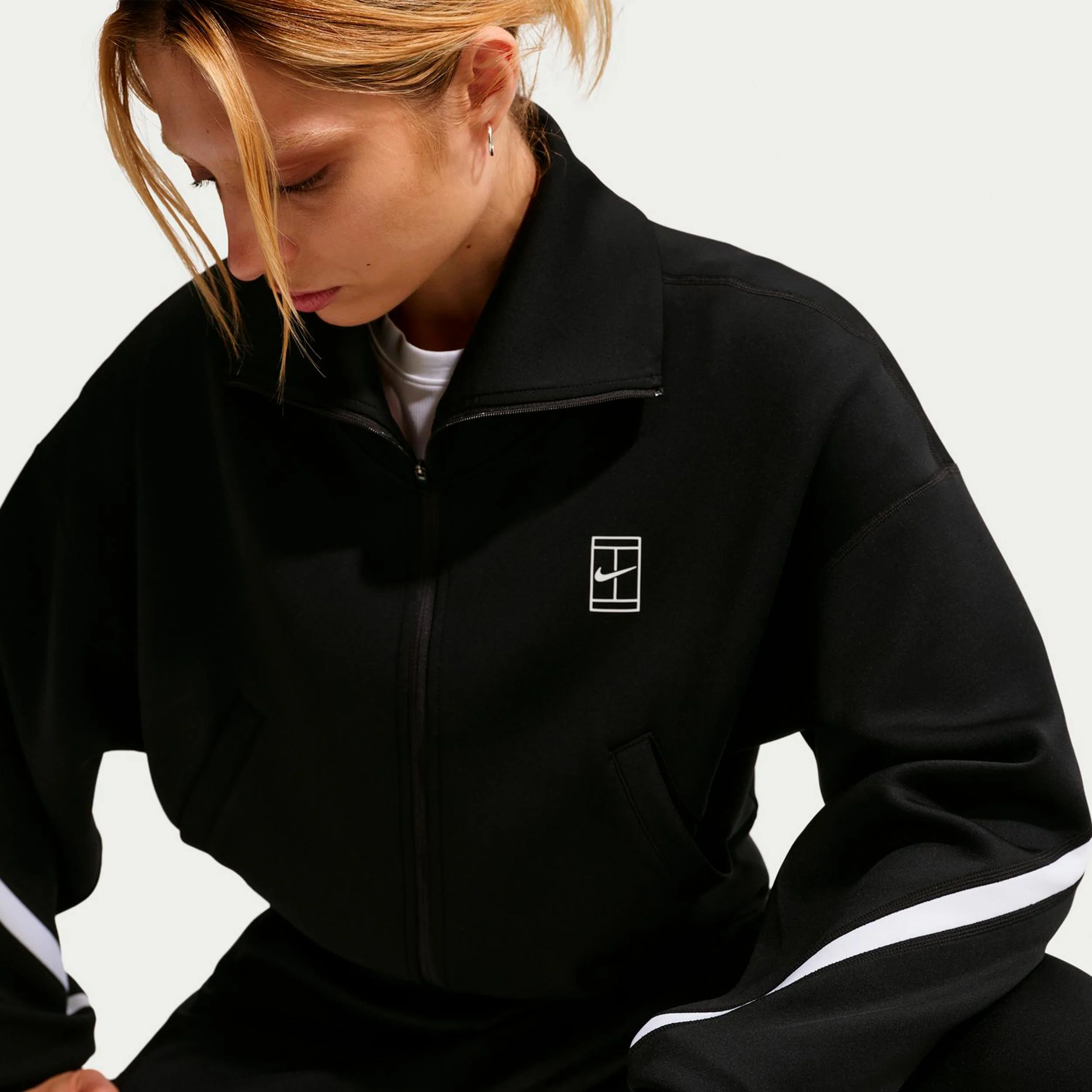 Court Dri-Fit Advantage  Trainingsjacke Damen-schwarz - Image 5
