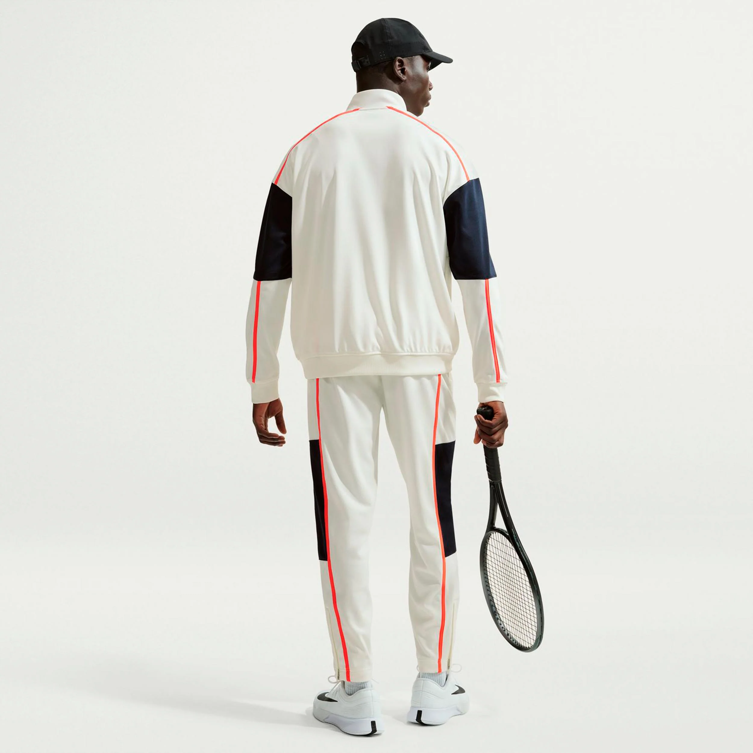 Court Heritage Trainingsjacke Herren-creme, orange - Image 3