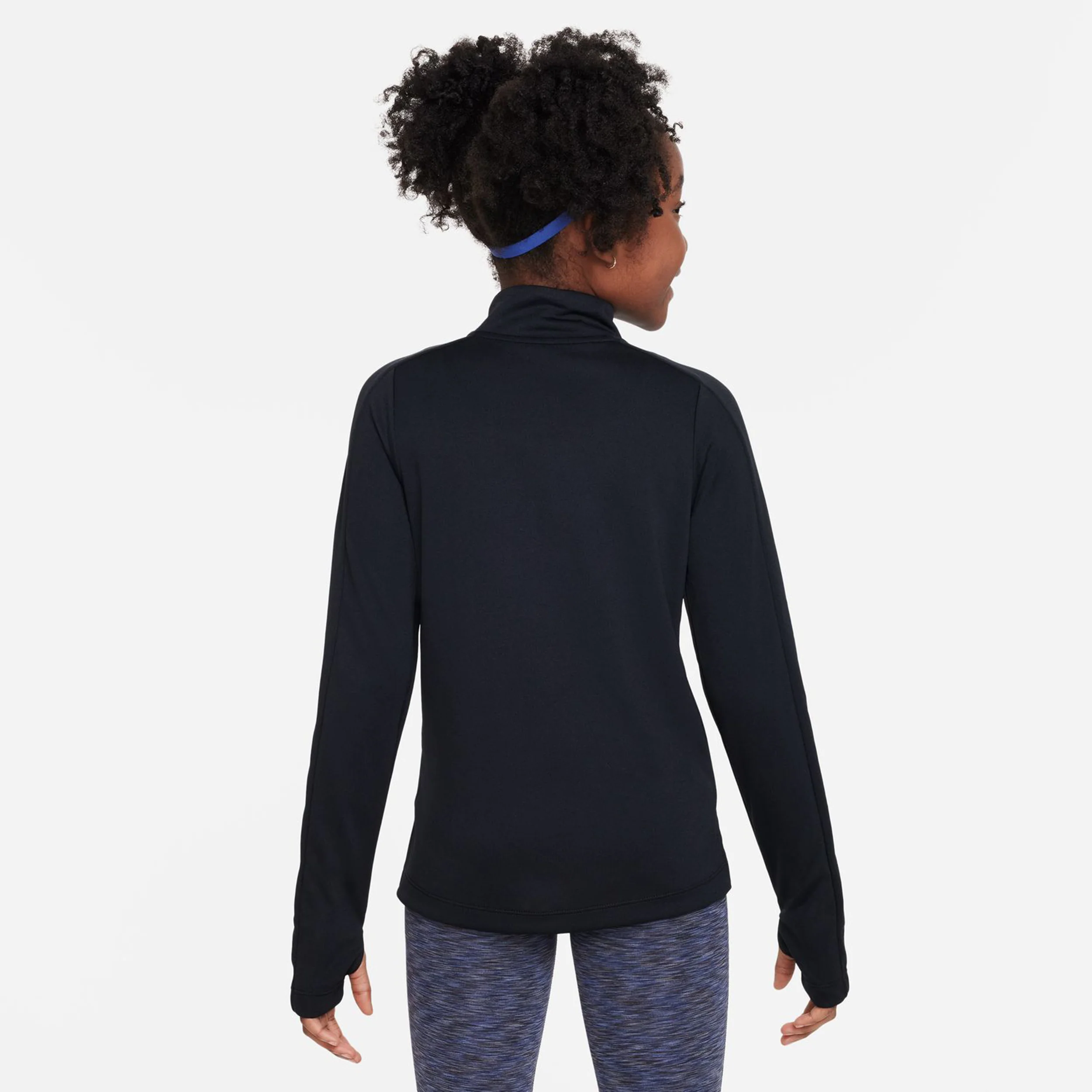 Dri-Fit Half-Zip Longsleeve MĂ€dchen - schwarz, - Image 2