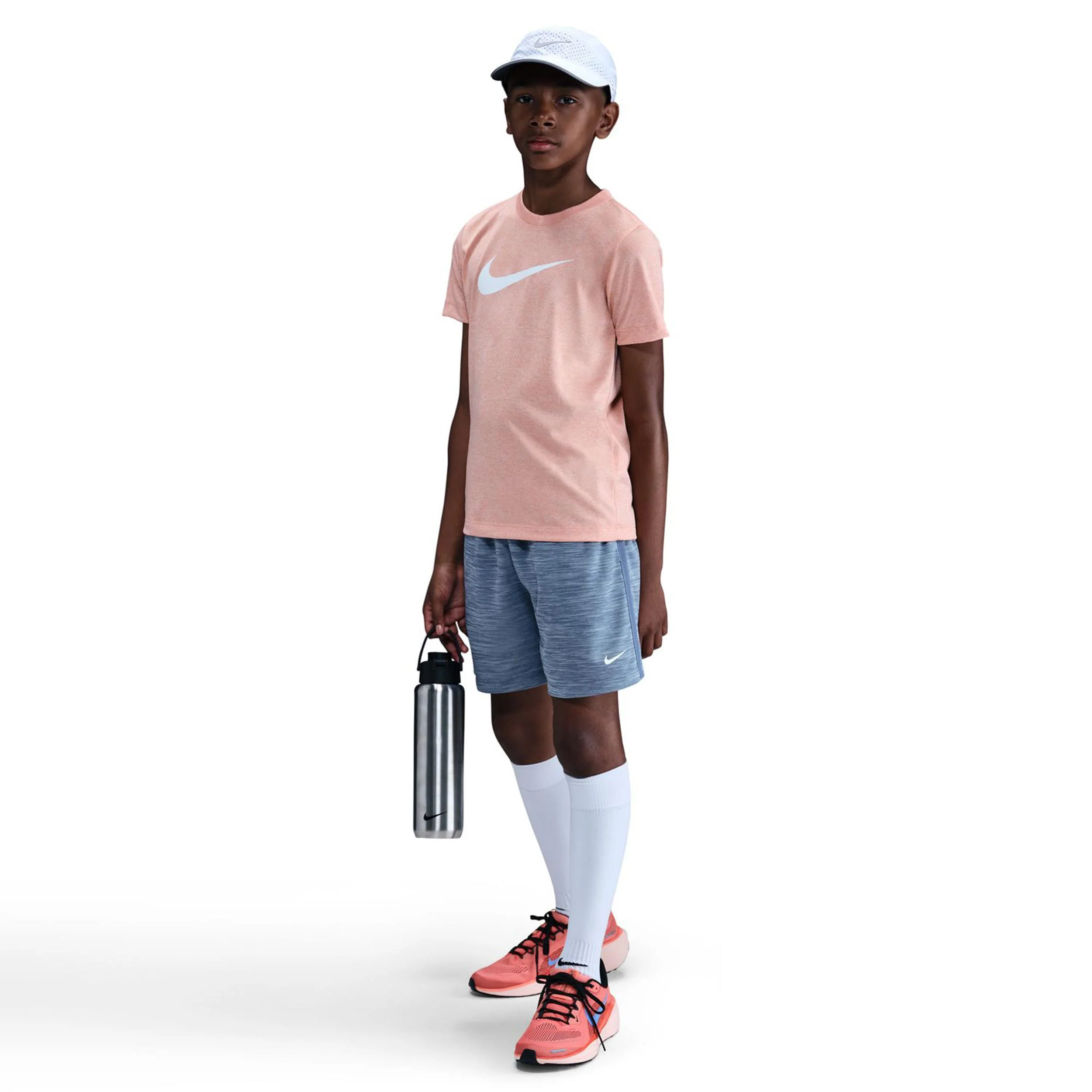 Dri-Fit Multi High Rise Shorts Kinder-Blaugrau - Image 2