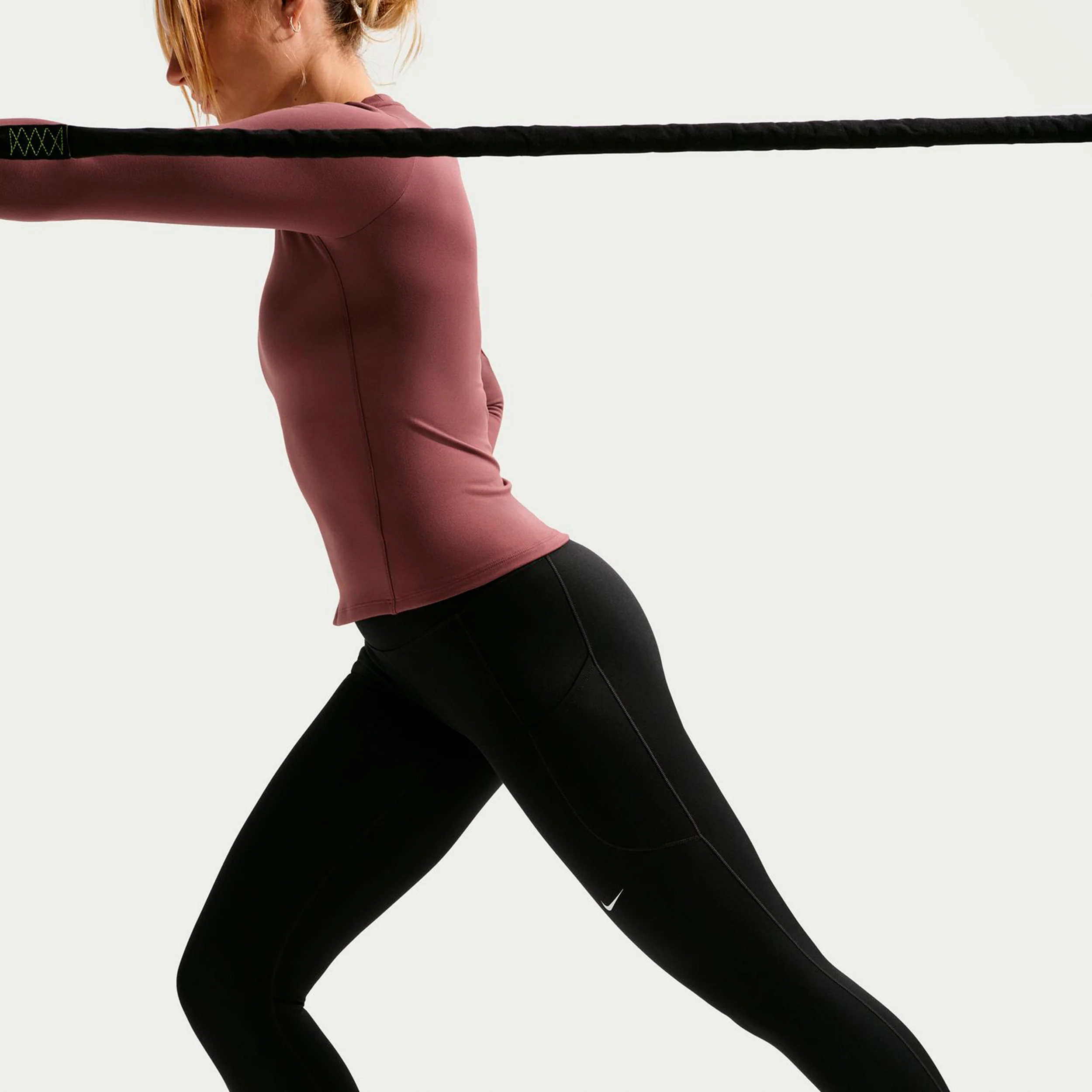Dri-FIT One High Rise 7/8 Tight Damen-schwarz, weiß - Image 6