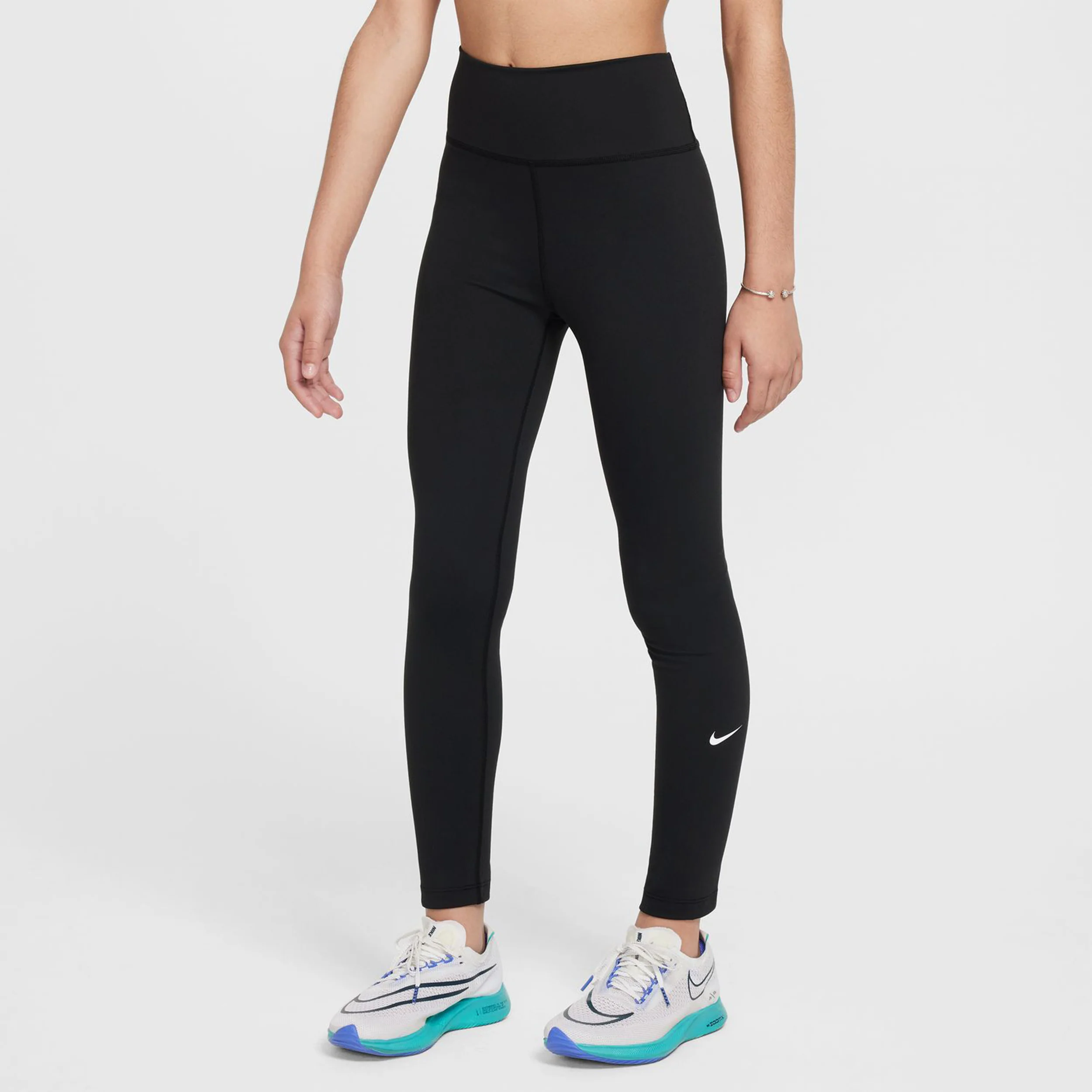 Dri-Fit One Tight Mädchen-Schwarz,Weiß - Image 4