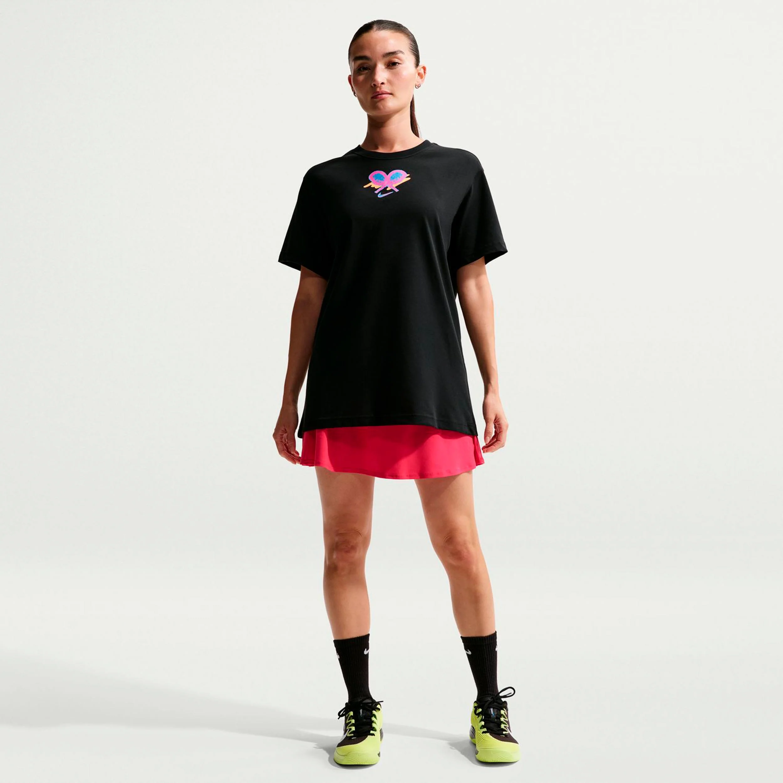 Dri-Fit Slam Oversize T-Shirt Damen-schwarz - Image 2