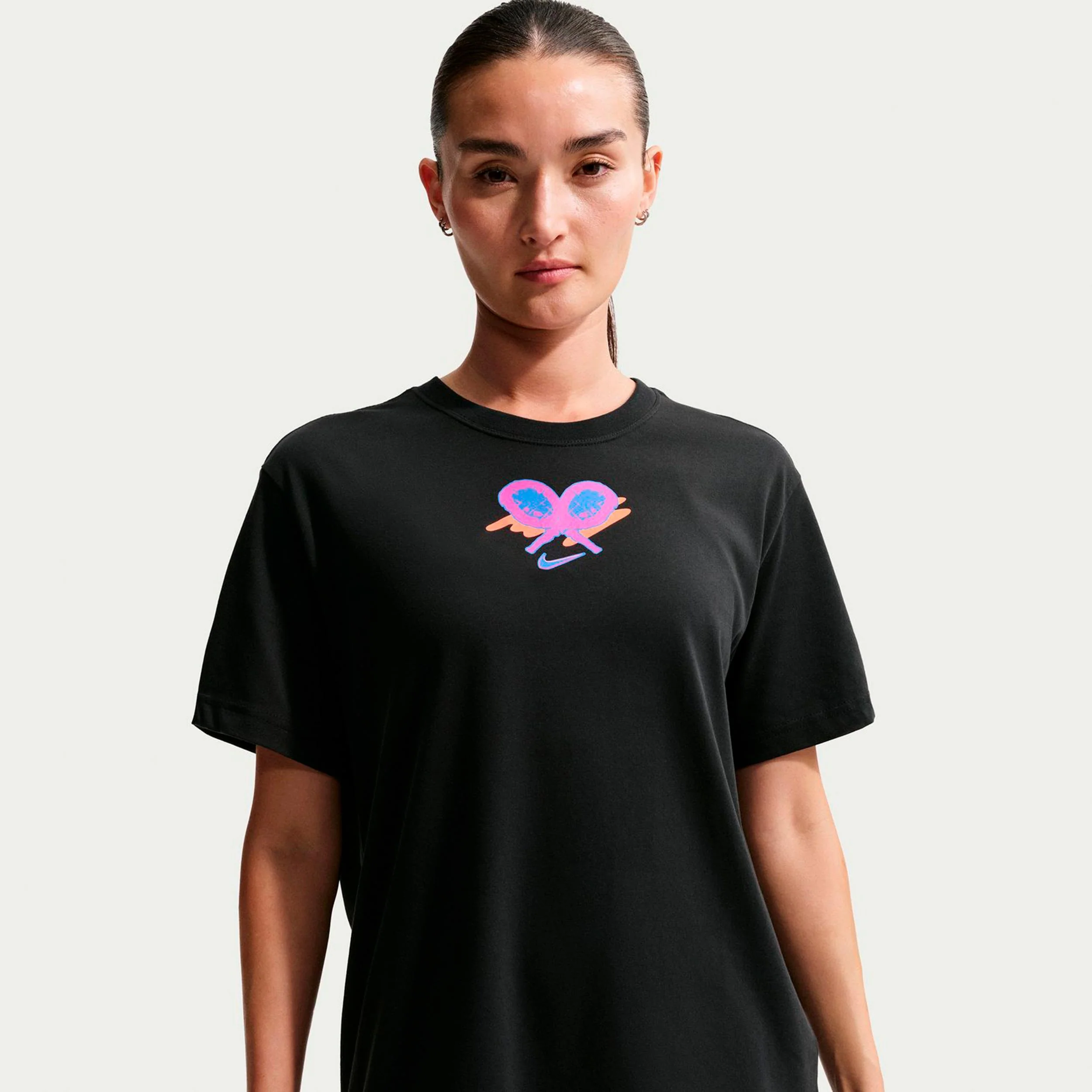 Dri-Fit Slam Oversize T-Shirt Damen-schwarz - Image 4