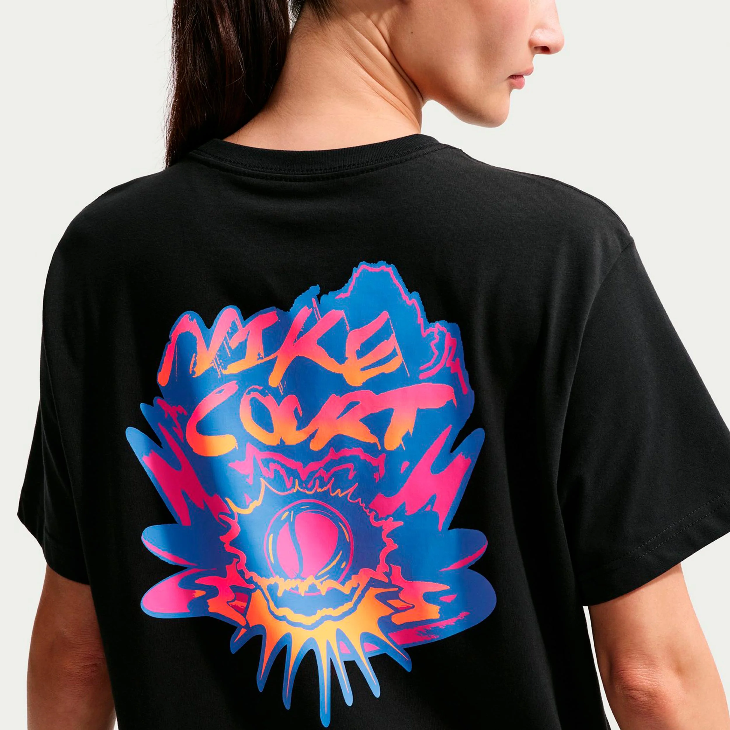 Dri-Fit Slam Oversize T-Shirt Damen-schwarz - Image 5