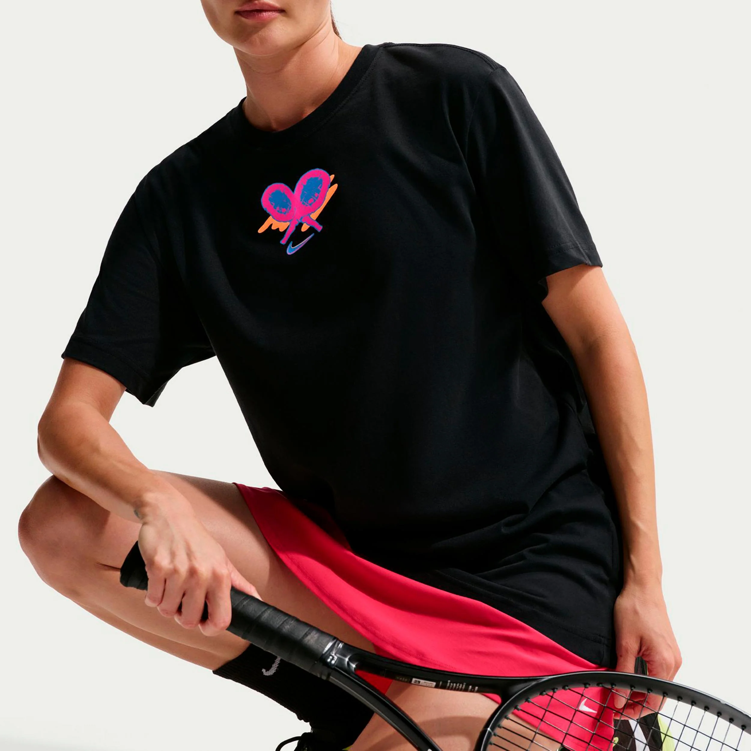Dri-Fit Slam Oversize T-Shirt Damen-schwarz - Image 6