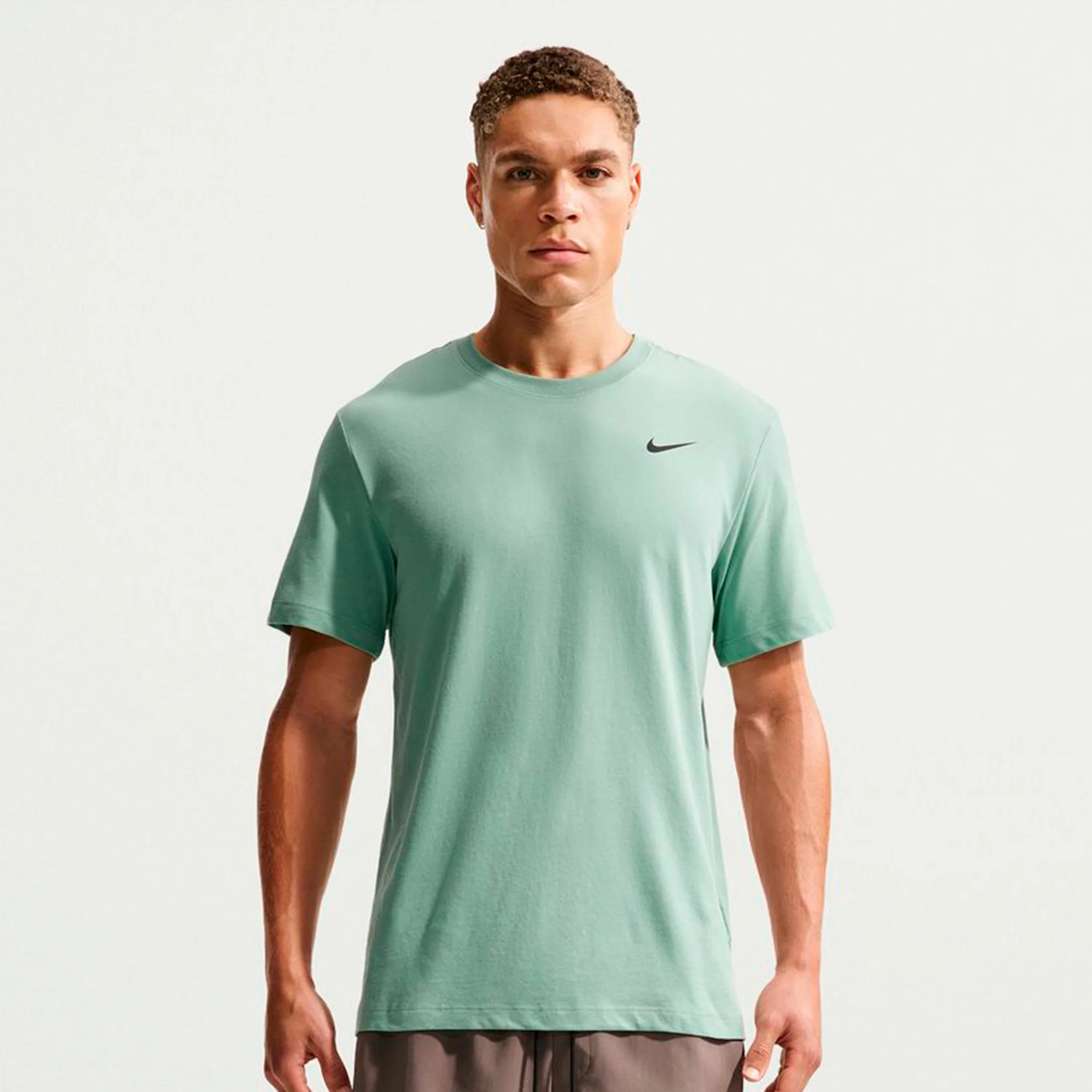 Dri-Fit T-Shirt Herren - graugrün, schwarz