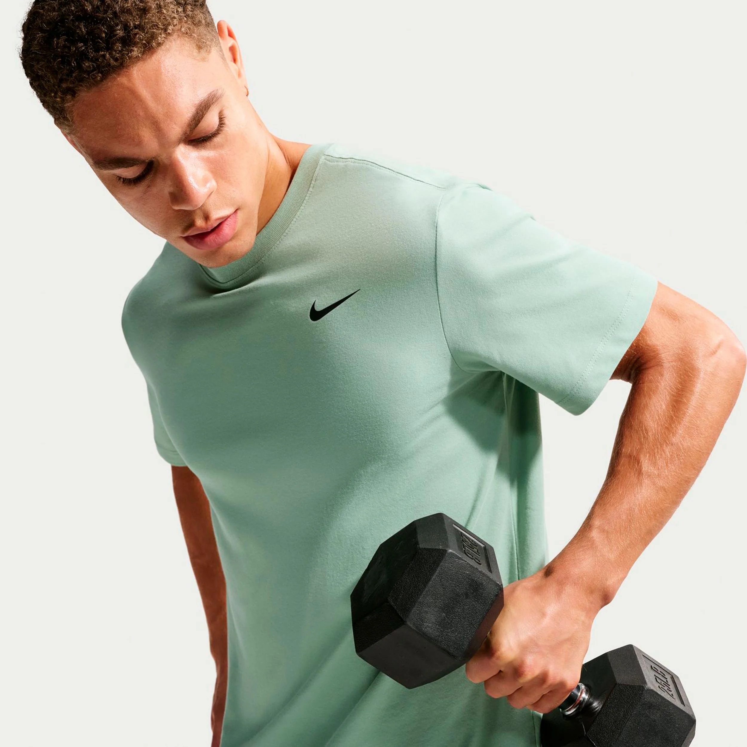 Dri-Fit T-Shirt Herren - graugrün, schwarz - Image 6