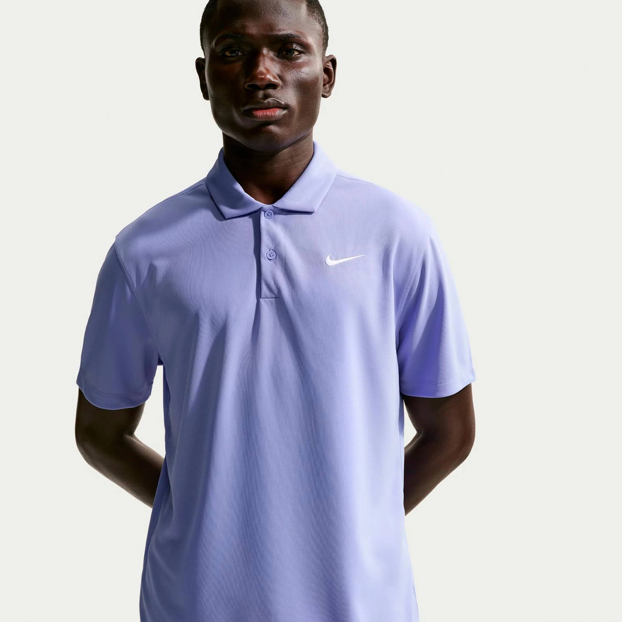 Dri-Fit Victory Court Solid Polo Herren - blaugrau