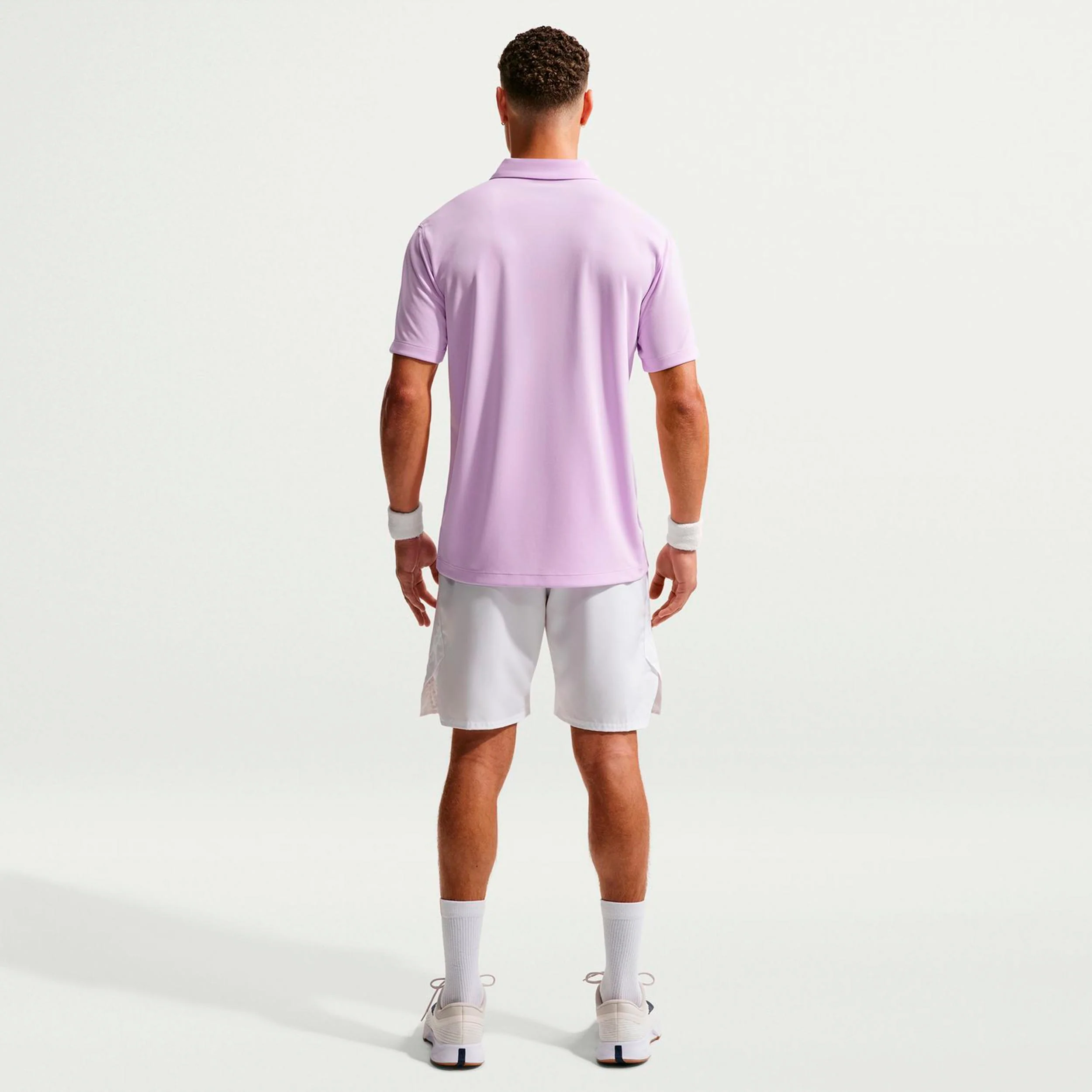 Dri-Fit Victory Court Solid Polo Herren - flieder, schwarz - Image 3
