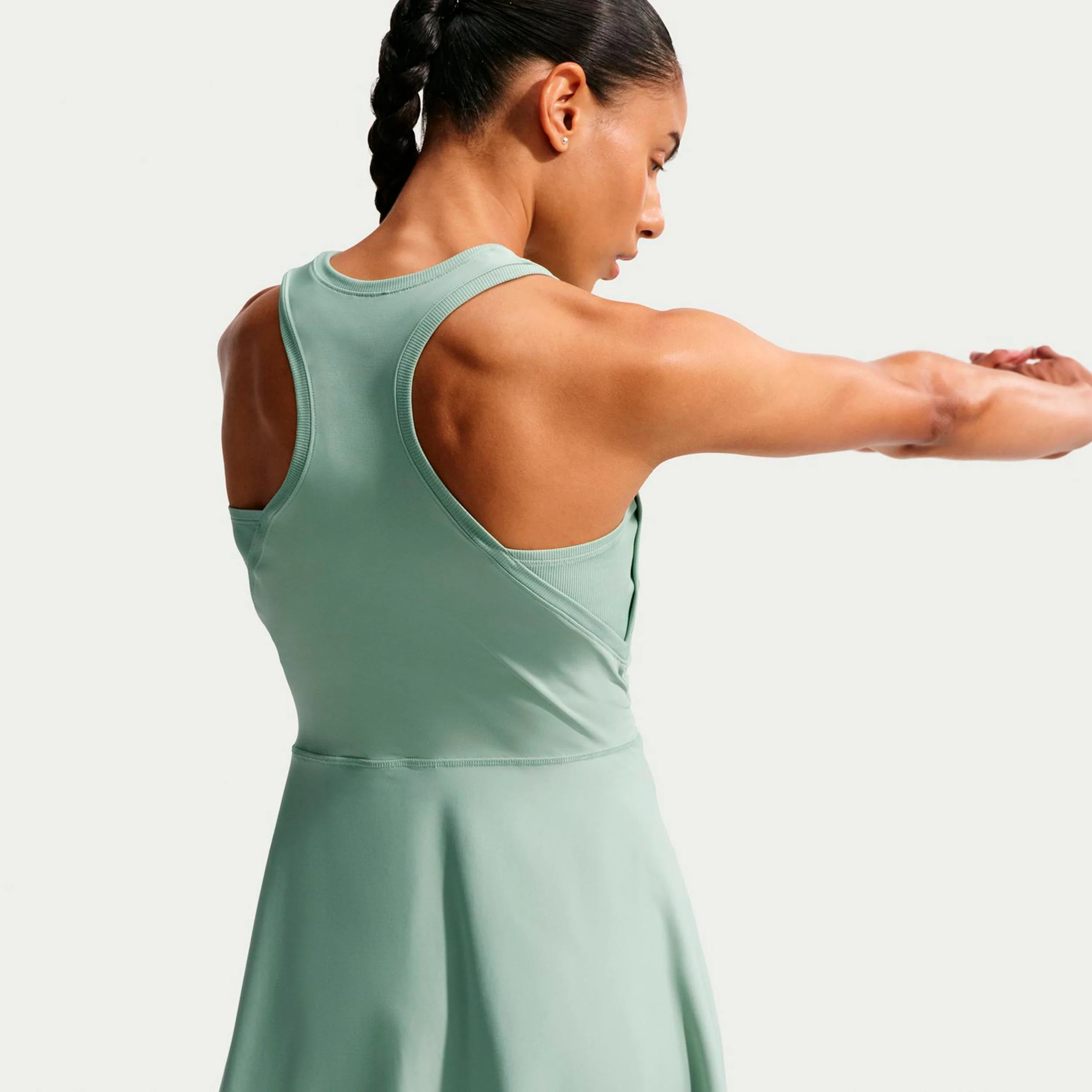Dri-FIT Victory Kleid Damen - graugrün, weiß - Image 3